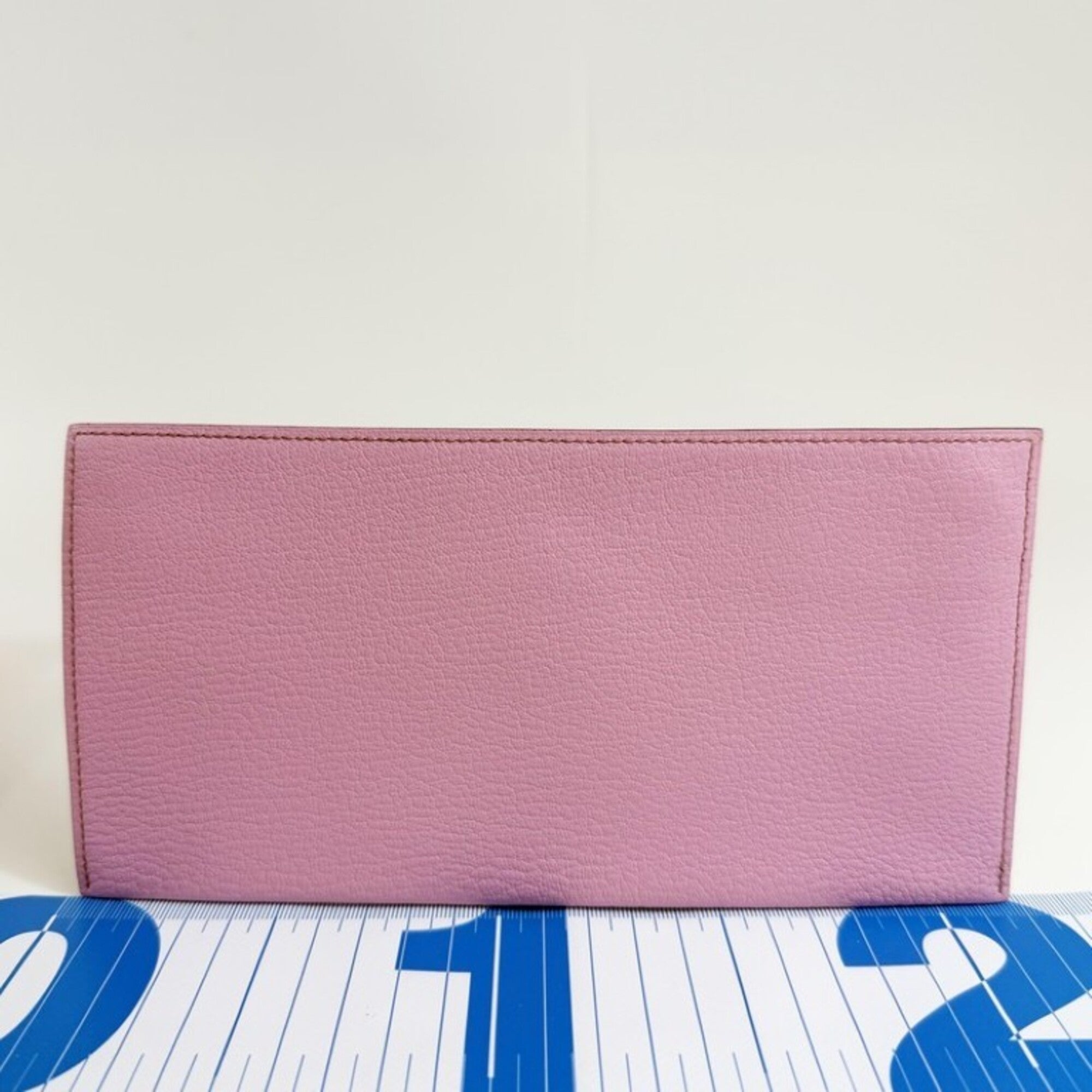 Hermes Pink Chevre Leather Pouch (Pre-Owned)