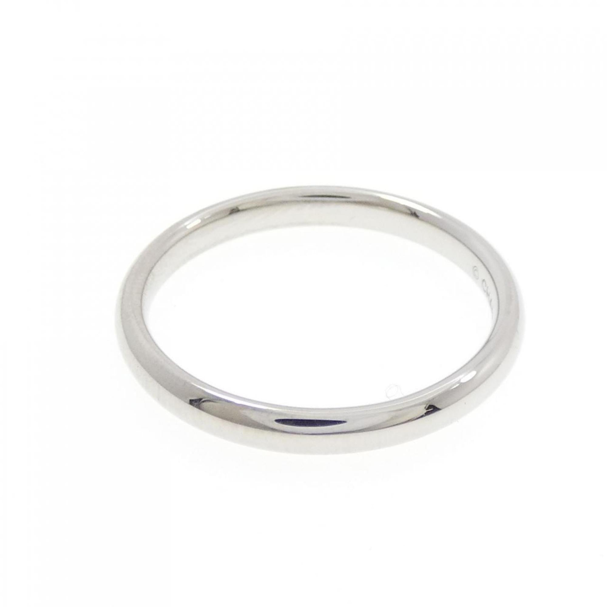 Chanel Platinum 950 Band Ring (Pre-Owned)