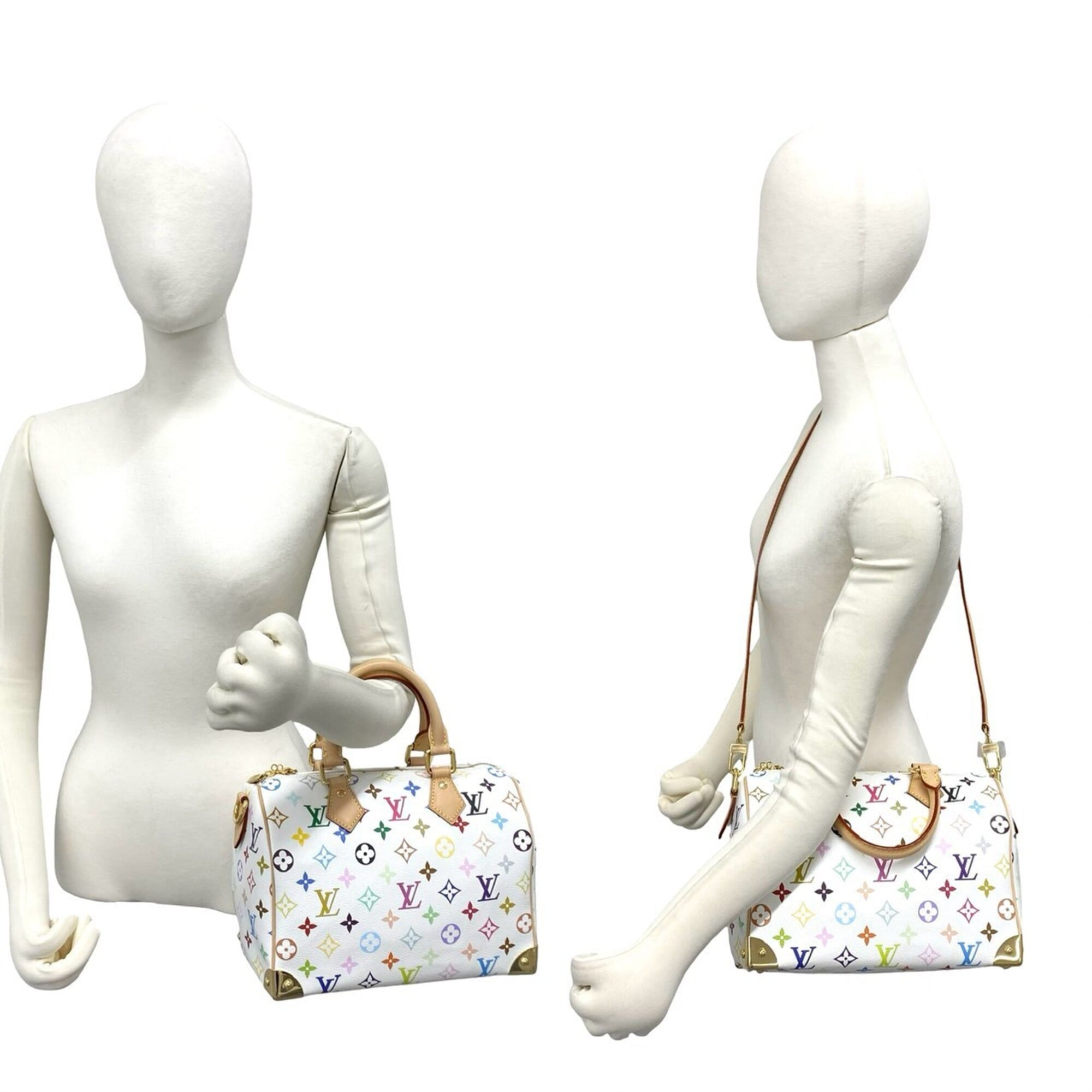 Louis Vuitton Brown Multi-Color Pvc Leather Handbag Shoulder Bag (Pre-Owned)