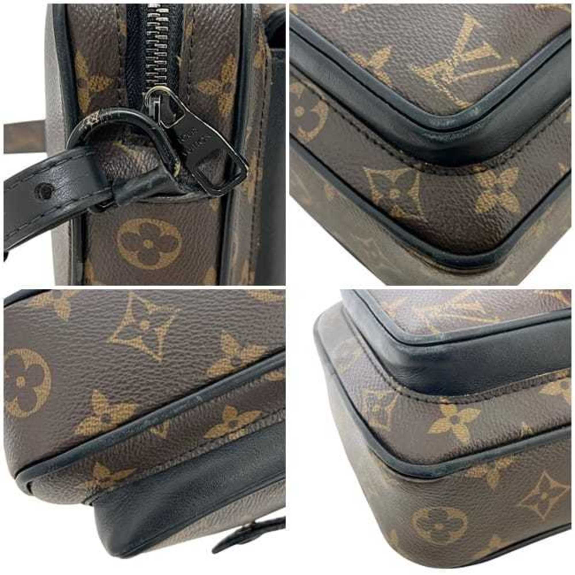 Louis Vuitton Black Brown Monogram Monogram Pochette Shoulder Bag (Pre-Owned)