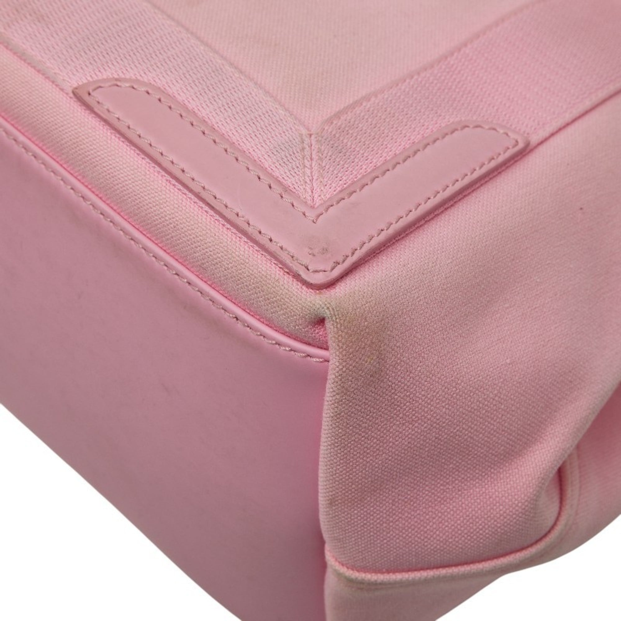 Balenciaga Pink Canvas Leather Handbag (Pre-Owned)