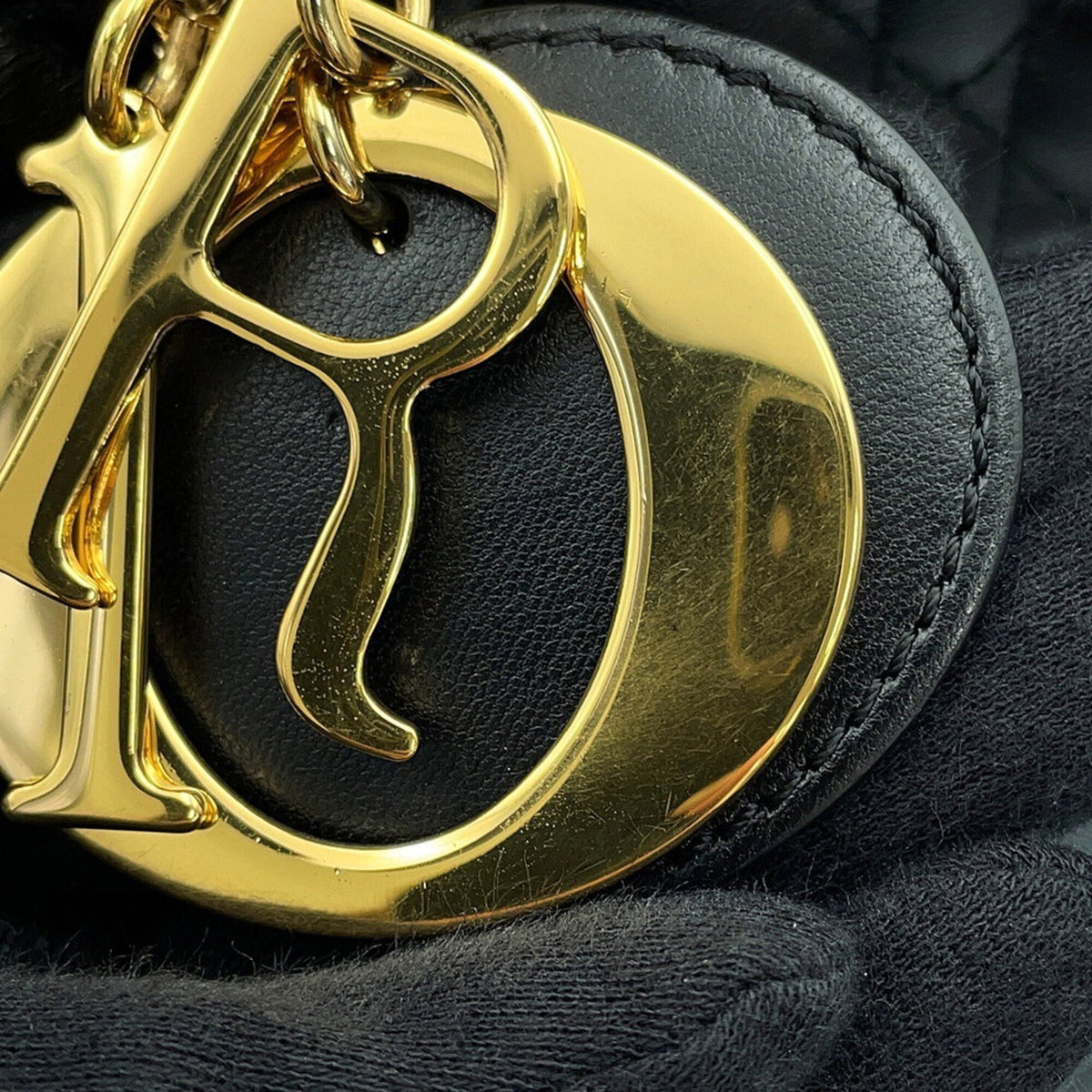 Christian Dior Black Leather Handbag (Pre-Owned)