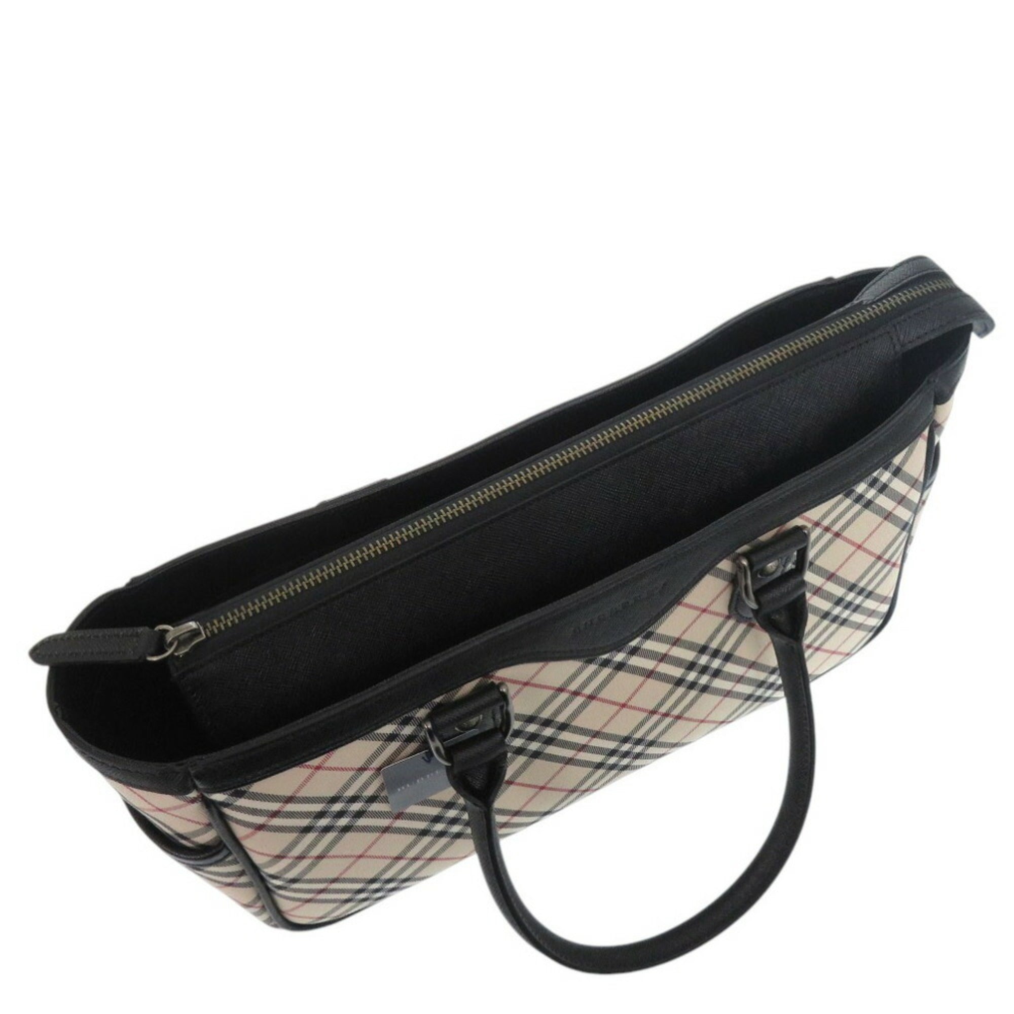 Burberry Multi-Color Leather Cotton Handbag (Pre-Owned)