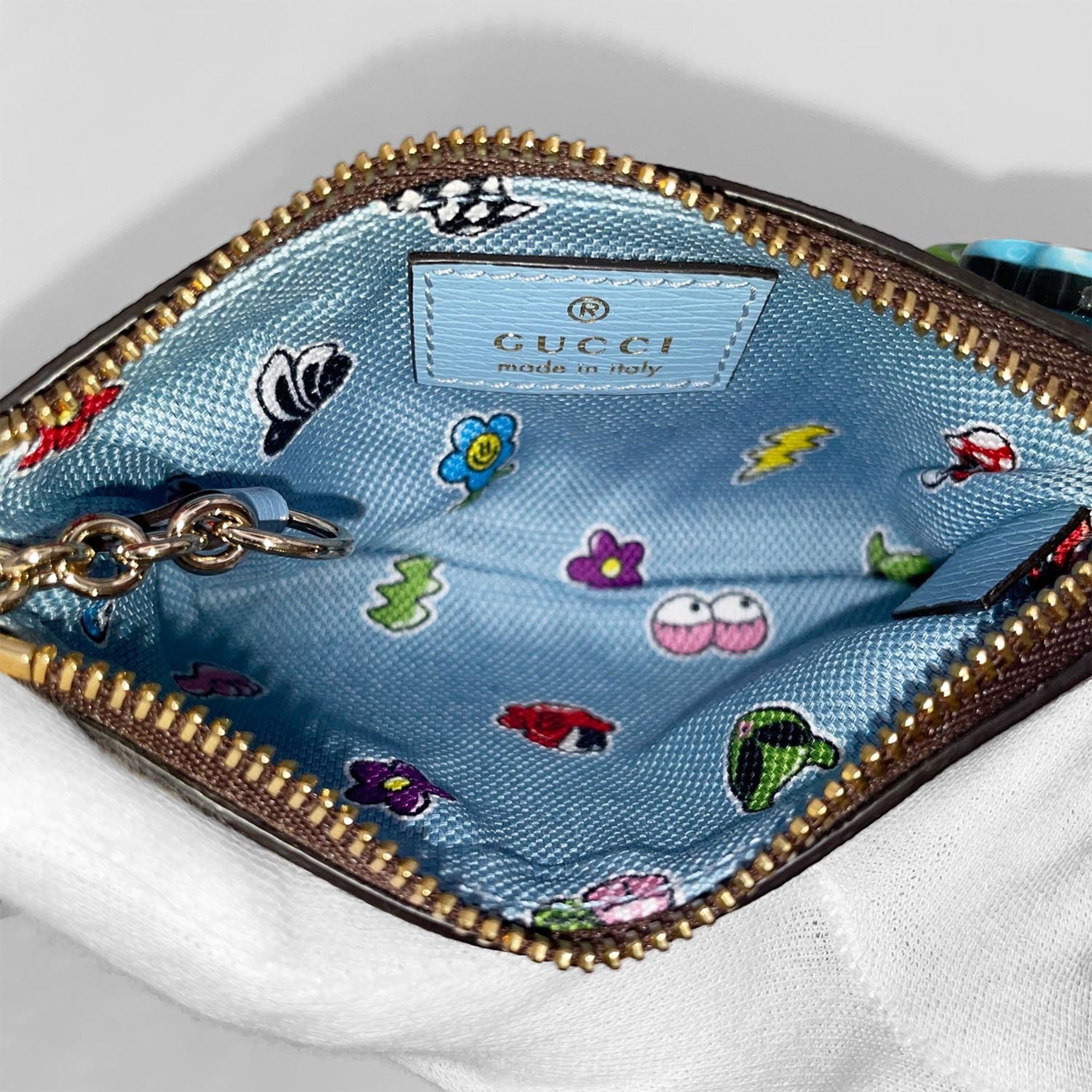 Gucci Brown Pvc Coated Canvas Fabric Coin Purse/Coin Case (Pre-Owned)