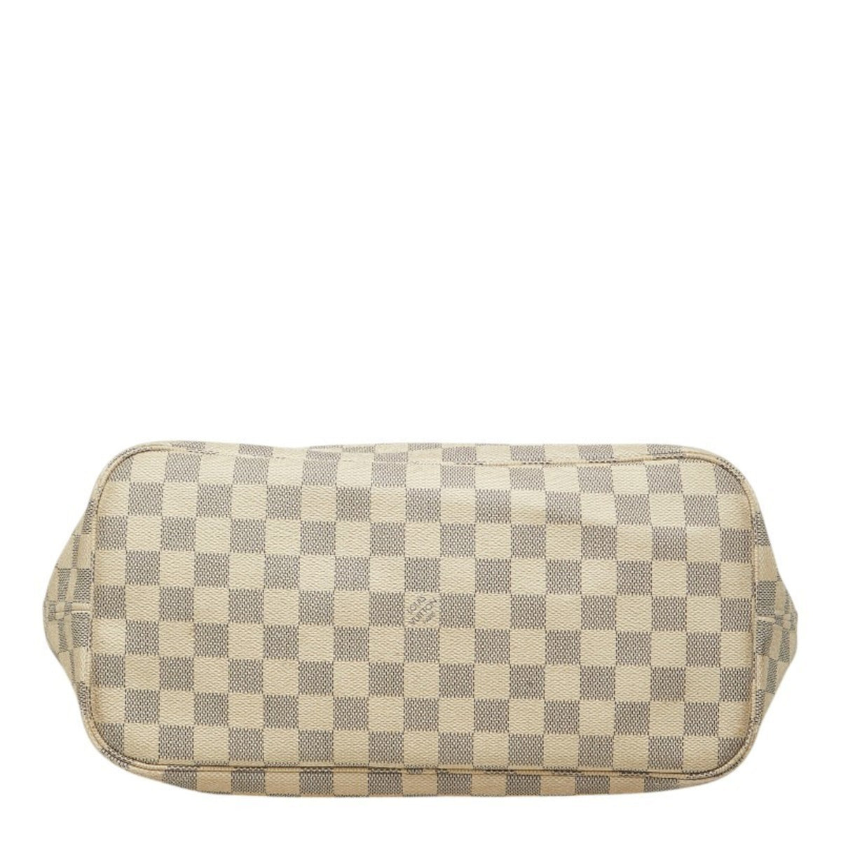 Louis Vuitton Damier Azur White Pvc Leather Tote Bag (Pre-Owned)