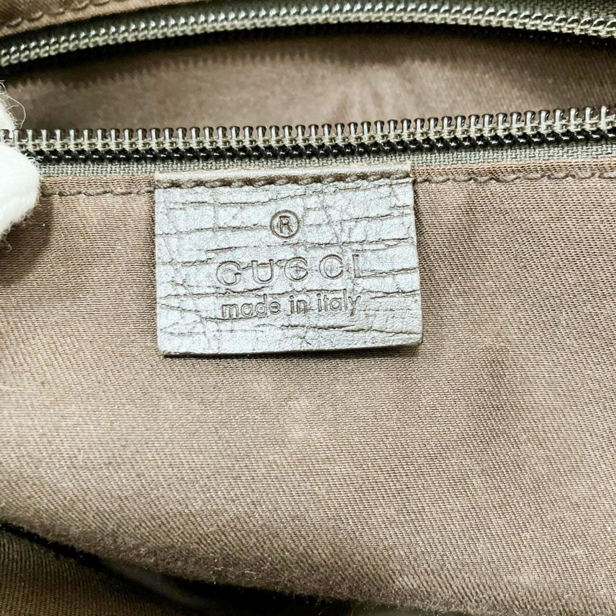 Gucci Beige Pvc Leather Tote Bag (Pre-Owned)