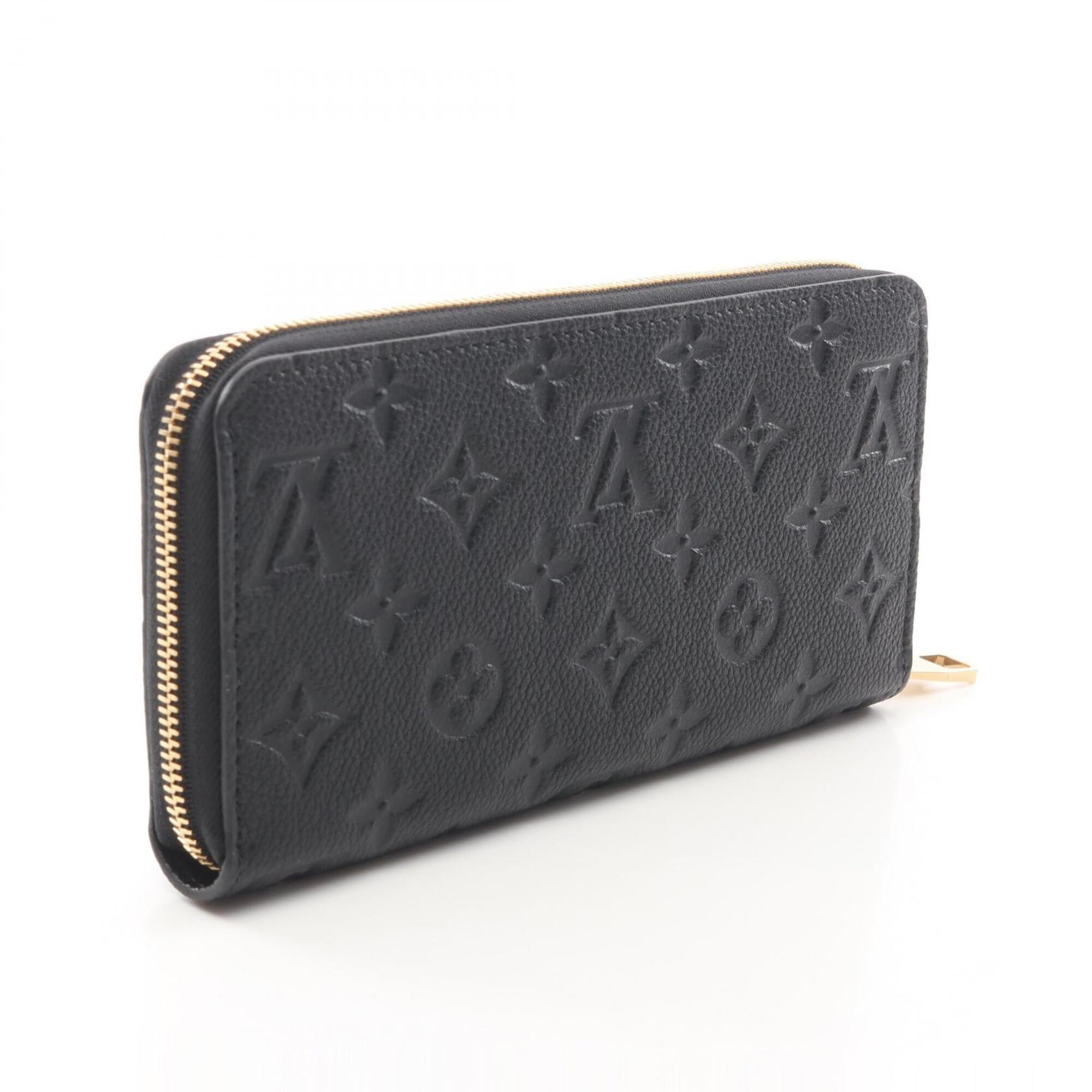 Louis Vuitton Monogram Empreinte Black Noir Leather Long Wallet (Bi-Fold) (Pre-Owned)