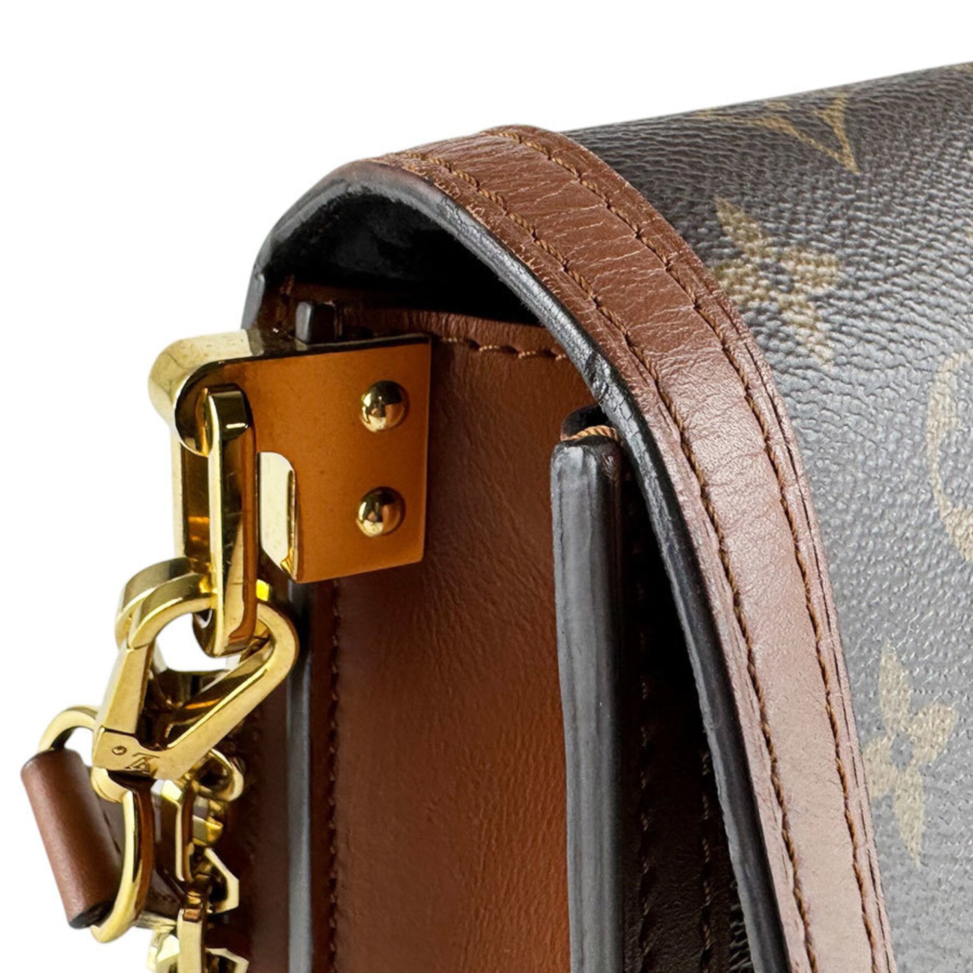 Louis Vuitton Brown Monogram Reverse Monogram Reverse Shoulder Bag (Pre-Owned)
