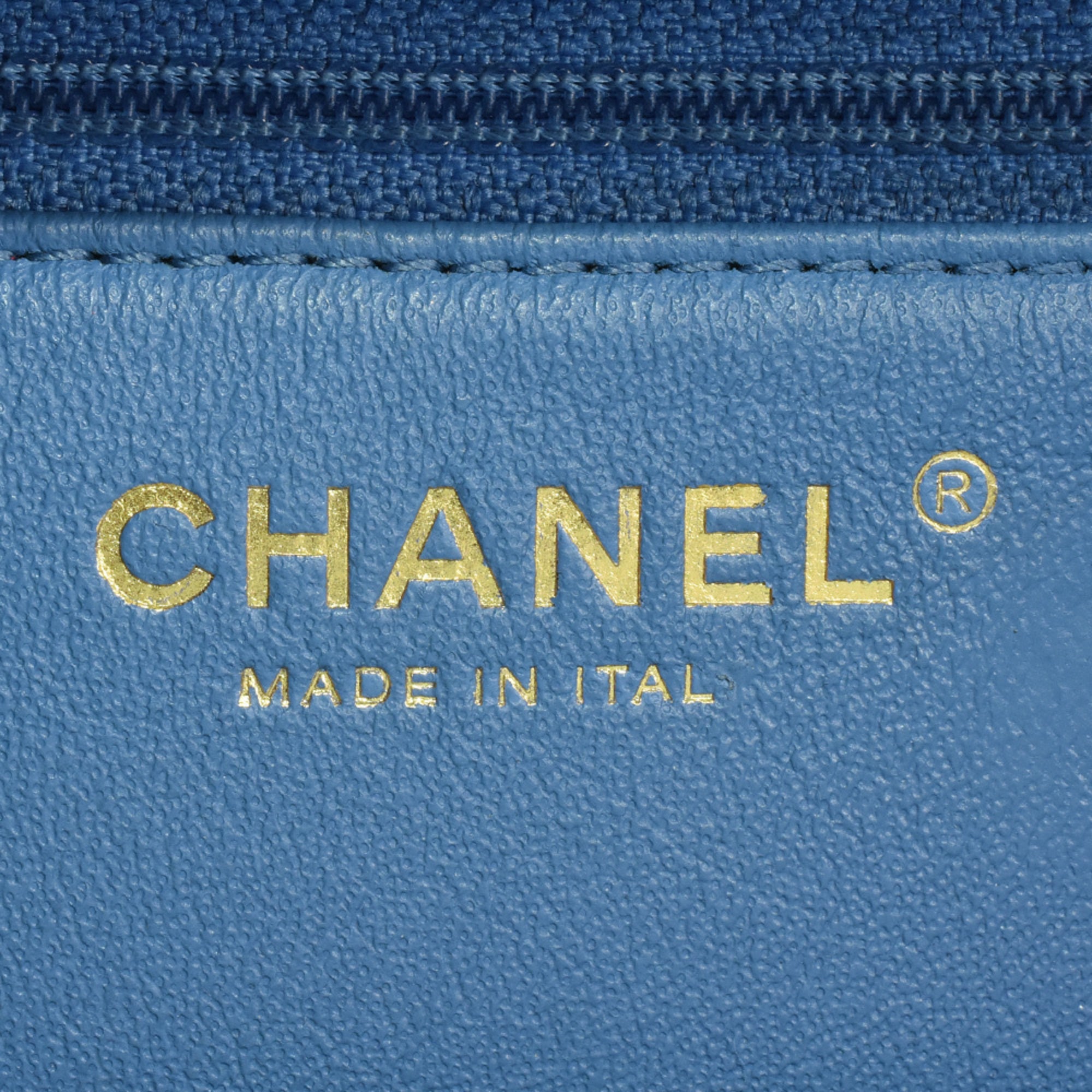 Chanel Blue Suede Handbag Shoulder Bag (Pre-Owned)