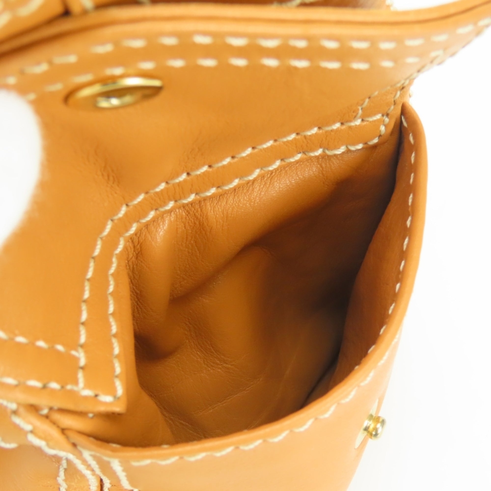 Celine Boogie Brown Camel Leather Handbag (Pre-Owned)