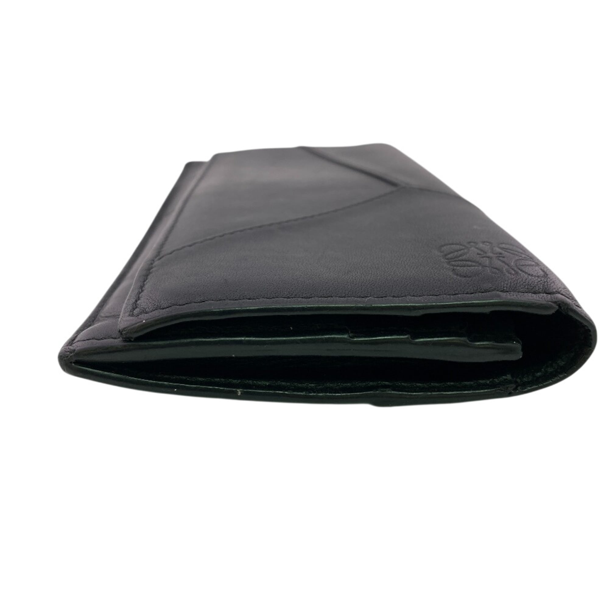 Loewe Black Leather Long Wallet (Bi-Fold) (Pre-Owned)