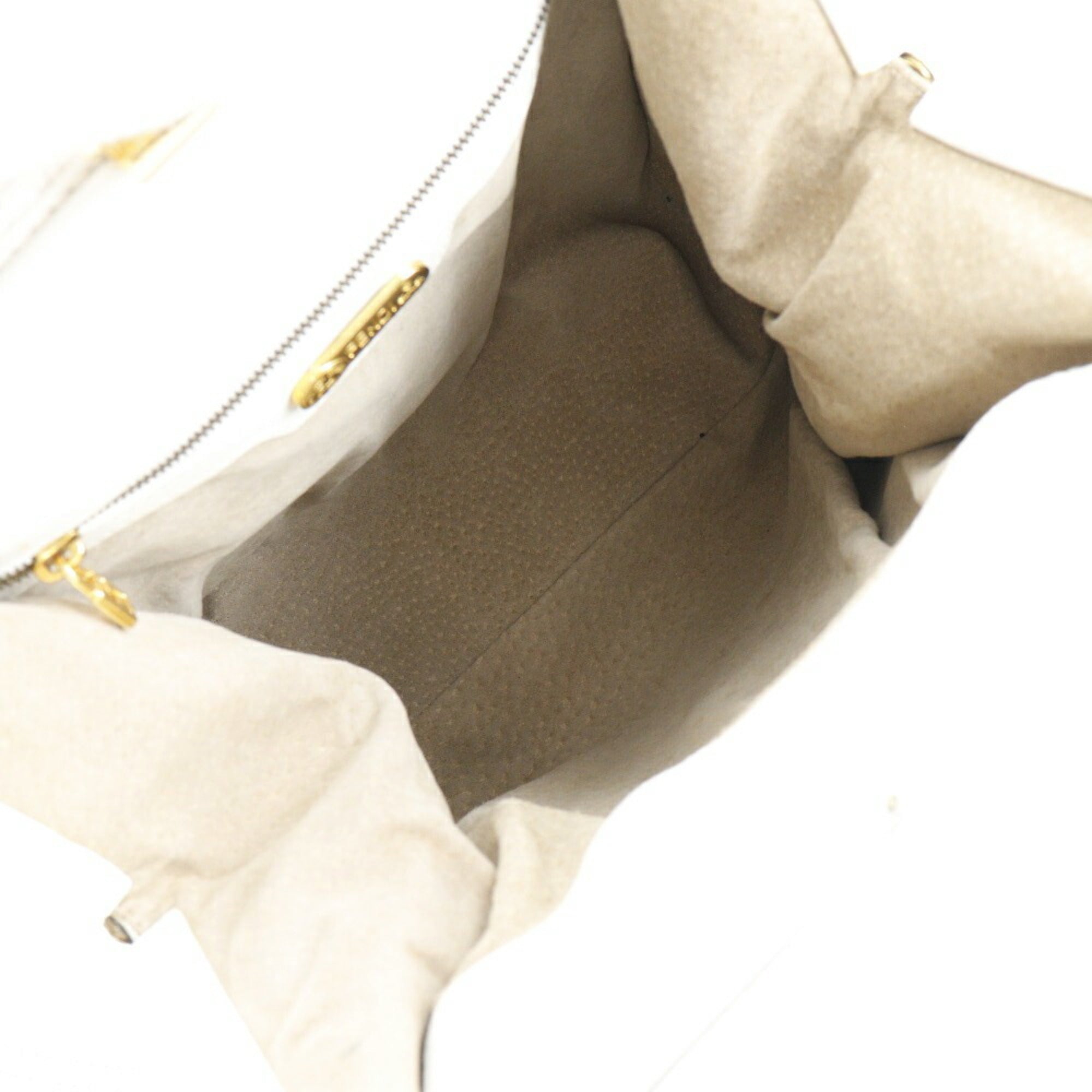 Fendi White Leather Handbag (Pre-Owned)