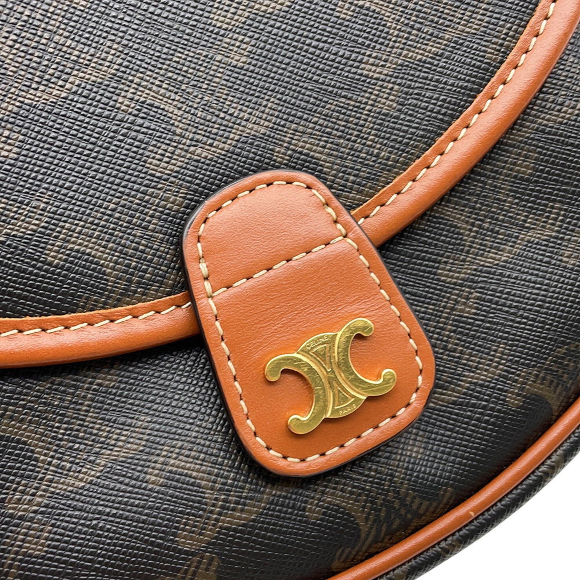 Celine Brown Pvc Shoulder Bag (Pre-Owned)