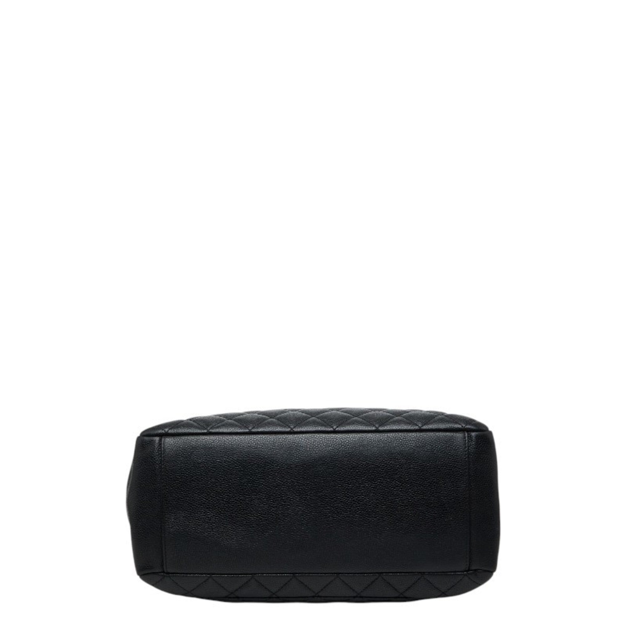 Chanel Black Grained Calfskin Shoulder Bag (Pre-Owned)