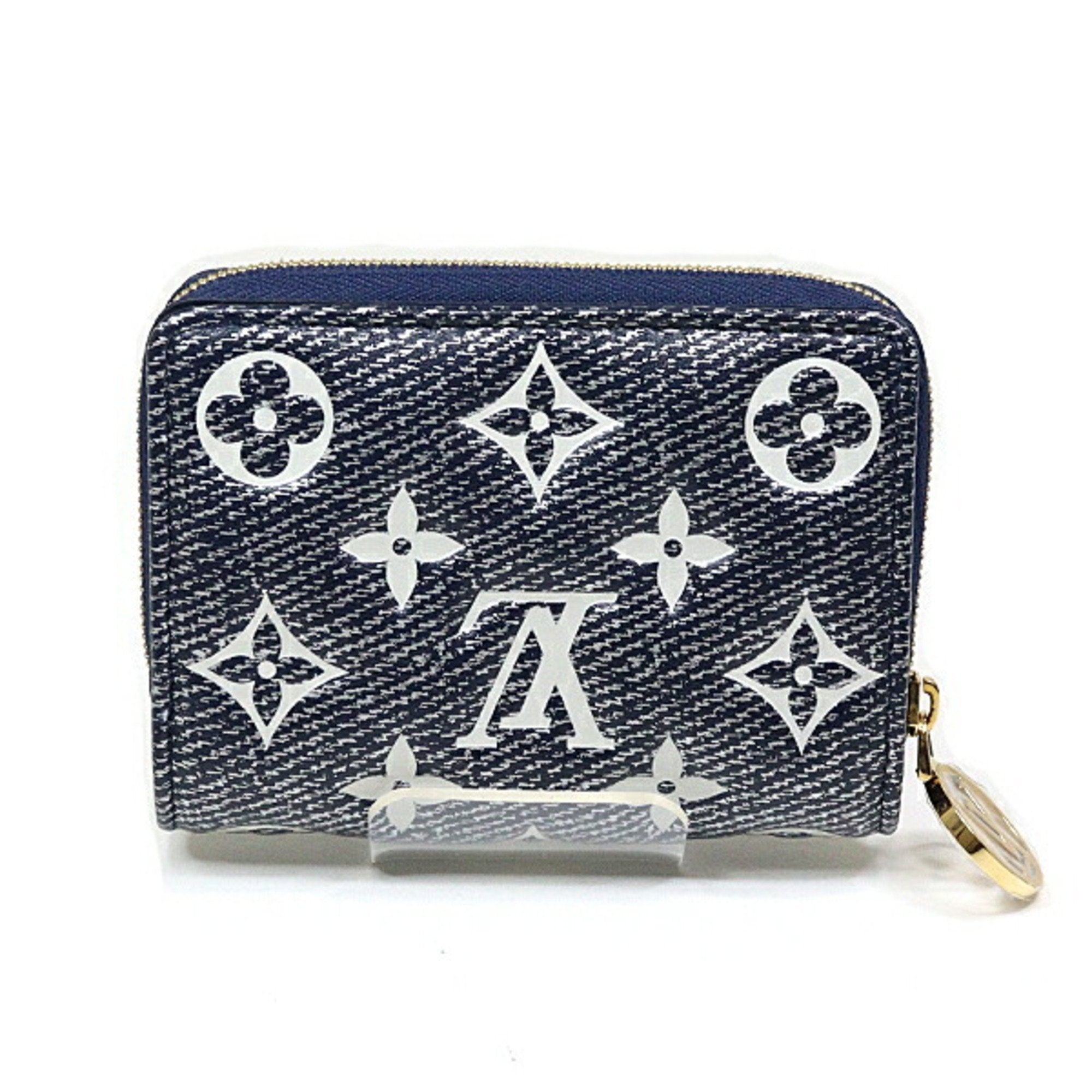 Louis Vuitton Navy Leather Wallet (Bi-Fold) (Pre-Owned)