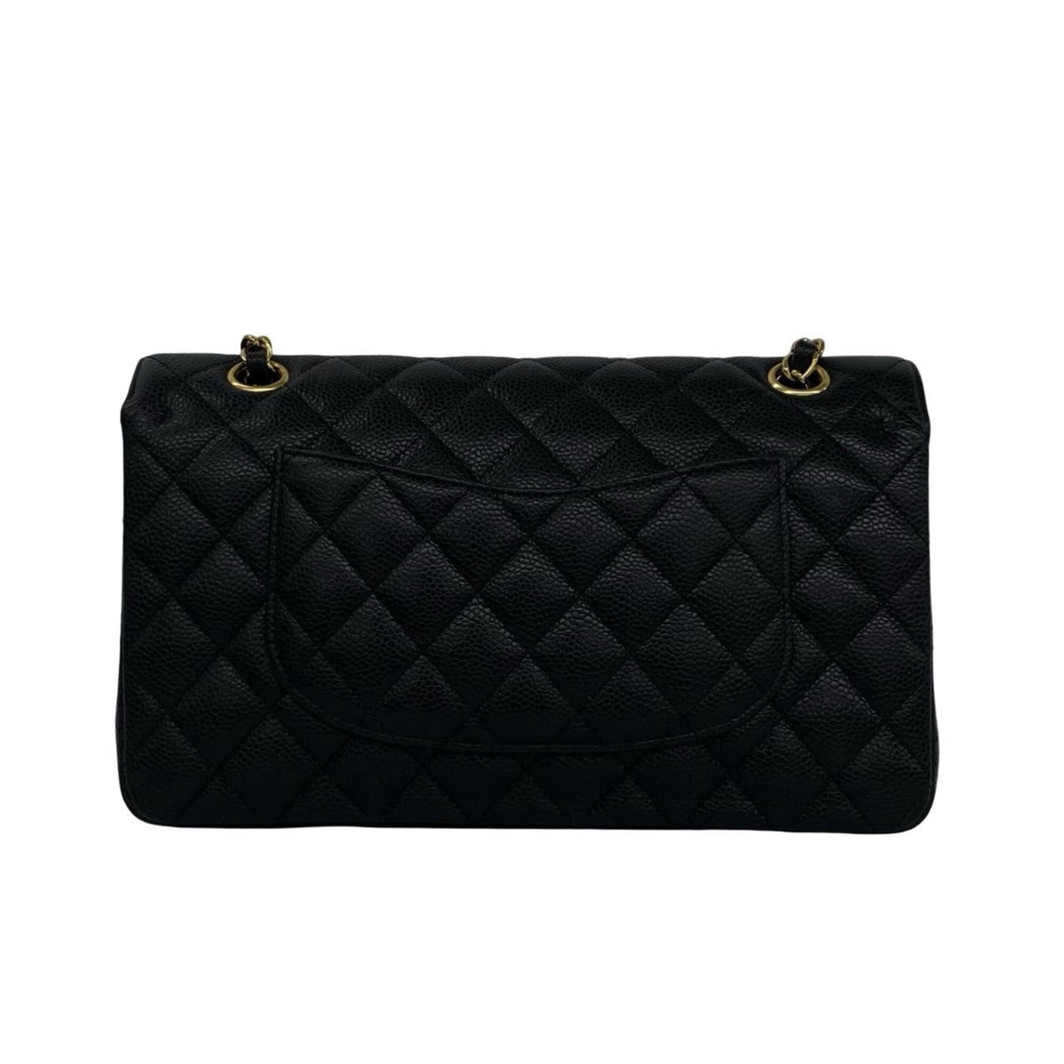 Chanel Black Grained Calfskin Shoulder Bag (Pre-Owned)