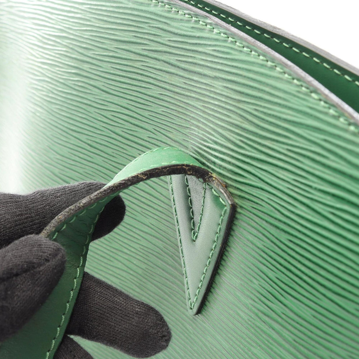 Louis Vuitton Borneo Green Green Epi Leather Handbag Shoulder Bag (Pre-Owned)