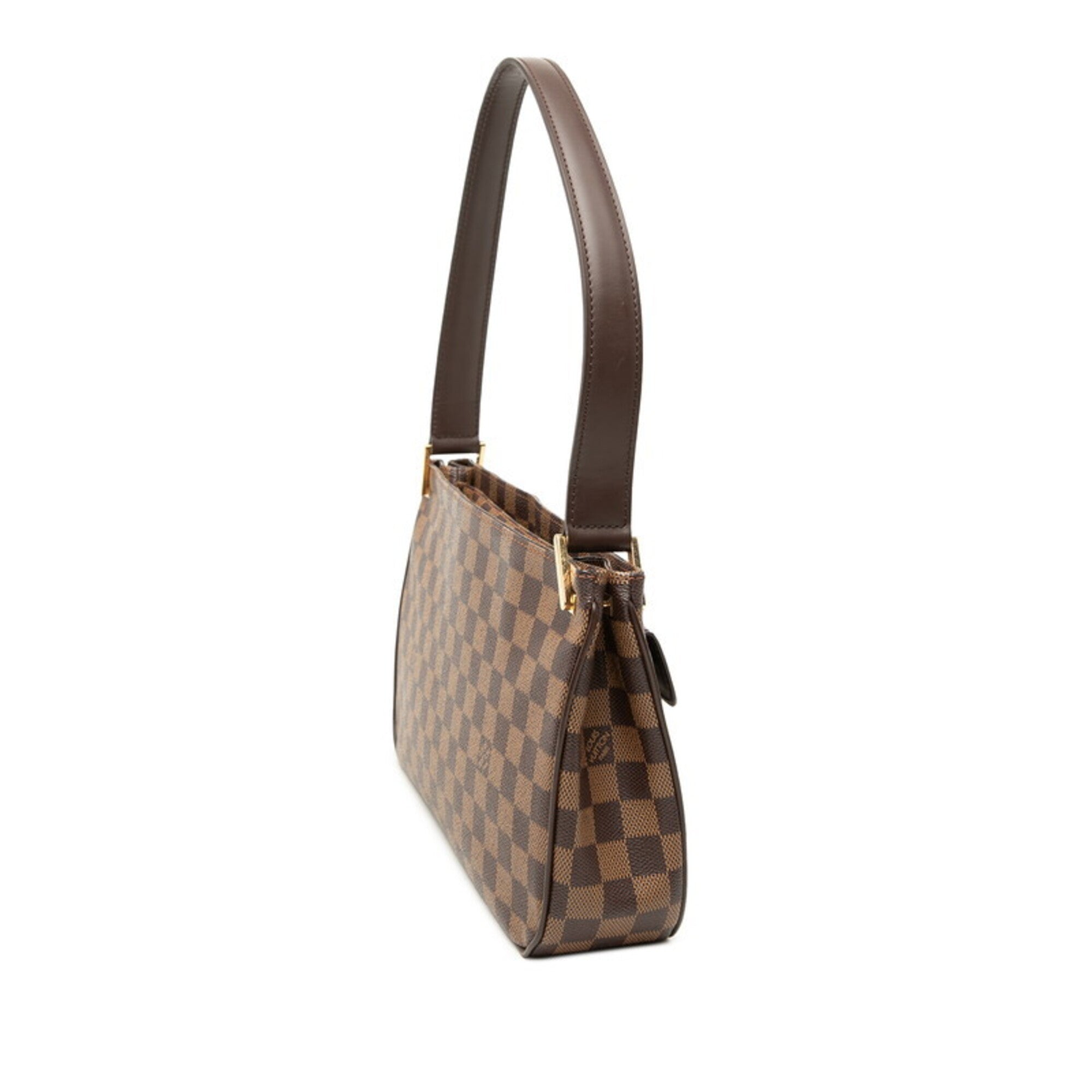 Louis Vuitton Brown Damier Canvas Pvc Leather Shoulder Bag (Pre-Owned)