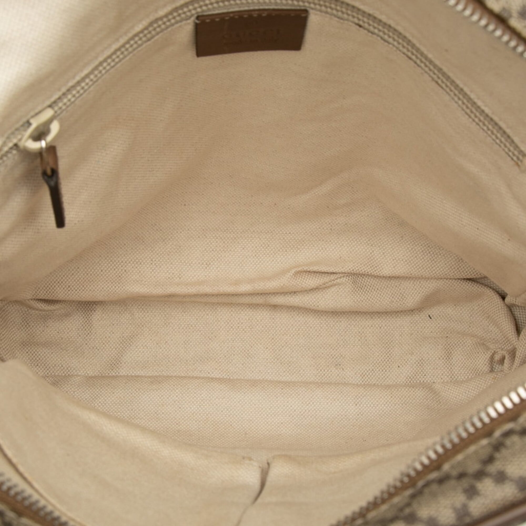 Gucci Beige Brown Pvc Leather Shoulder Bag (Pre-Owned)