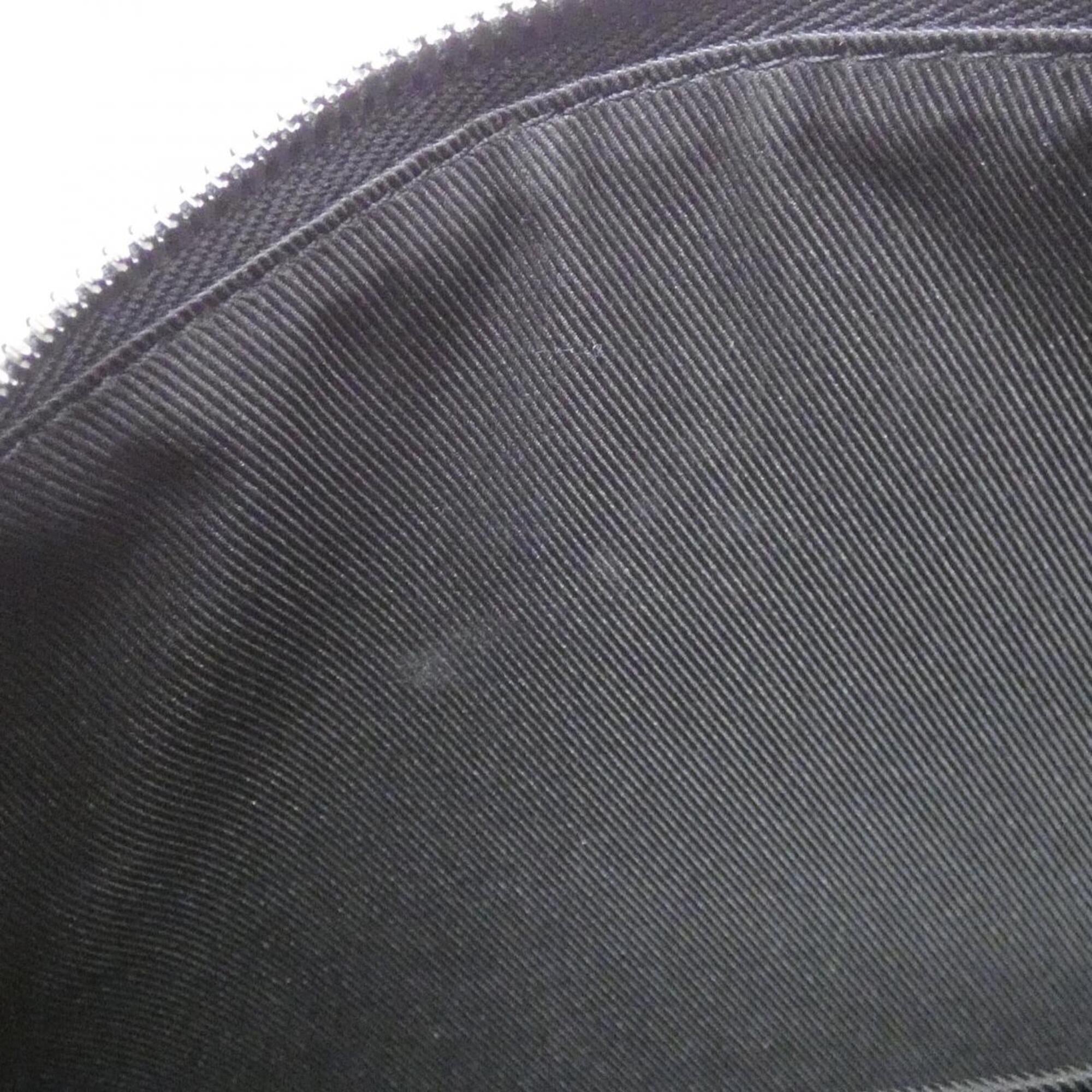 Louis Vuitton Black Gris Coated Canvas Shoulder Bag (Pre-Owned)