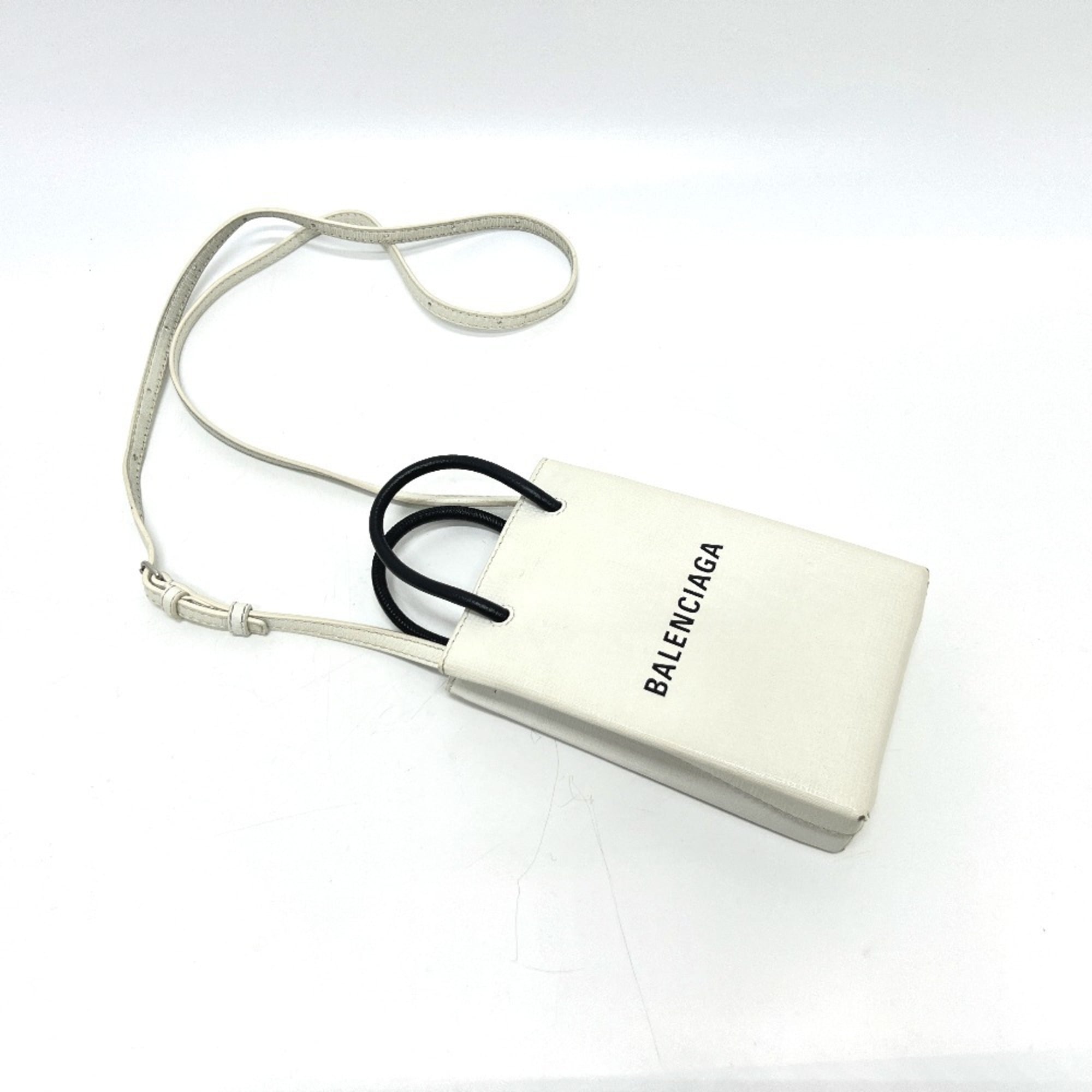 Balenciaga White Leather Tote Bag (Pre-Owned)
