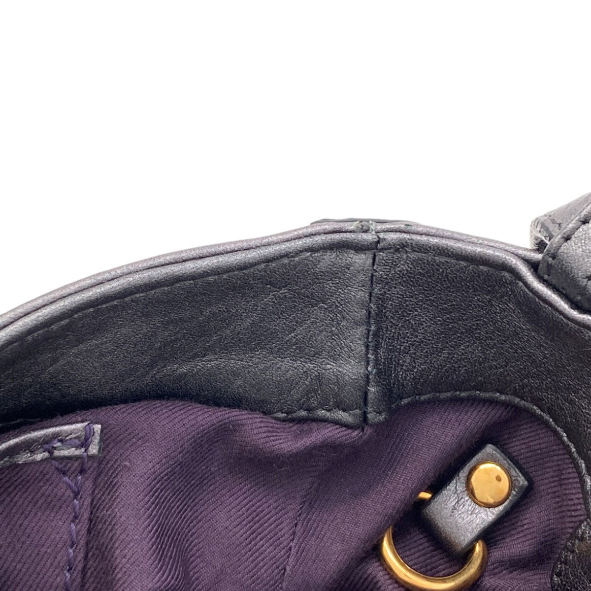 Bvlgari Gray Leather Shoulder Bag (Pre-Owned)