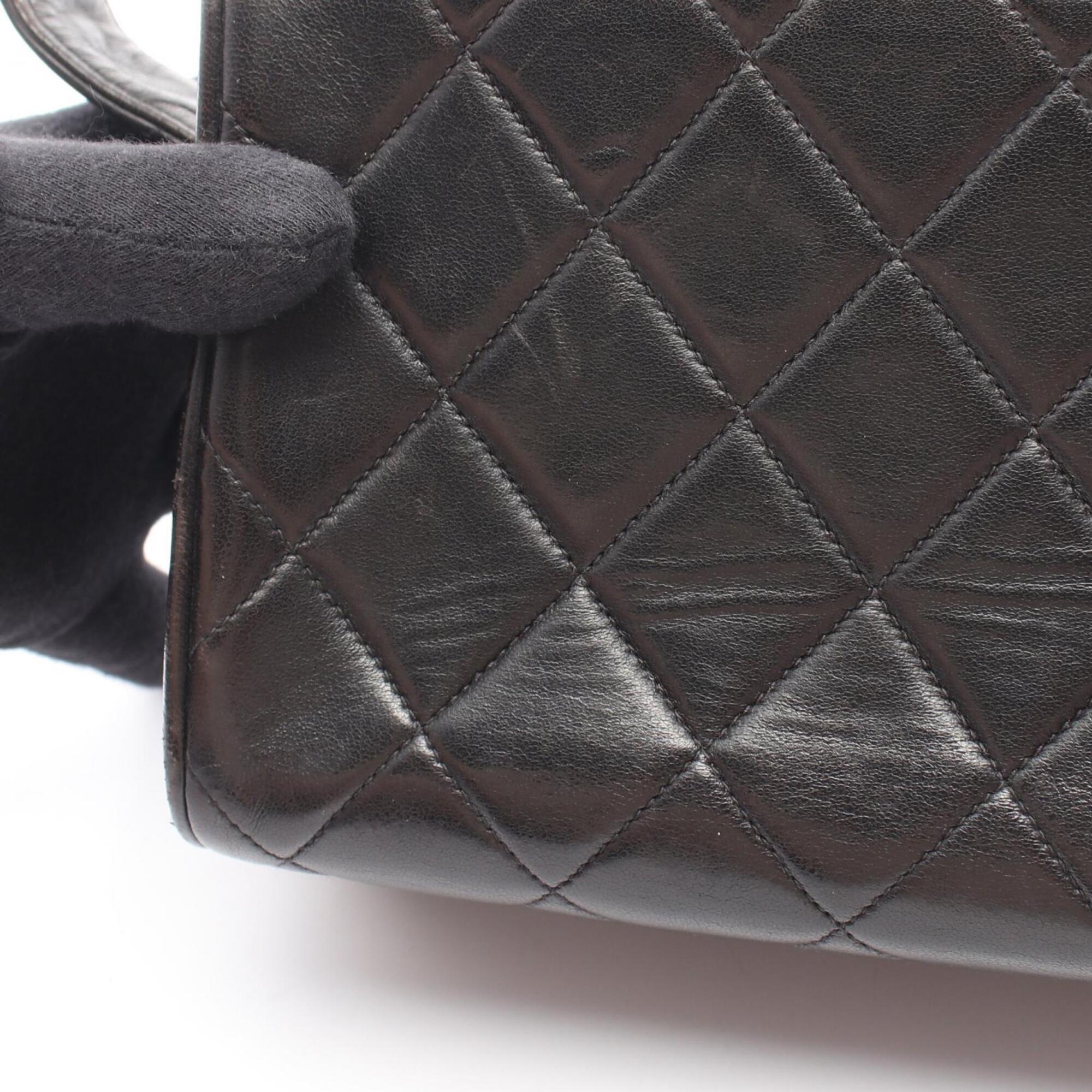 Chanel Black Leather Handbag (Pre-Owned)