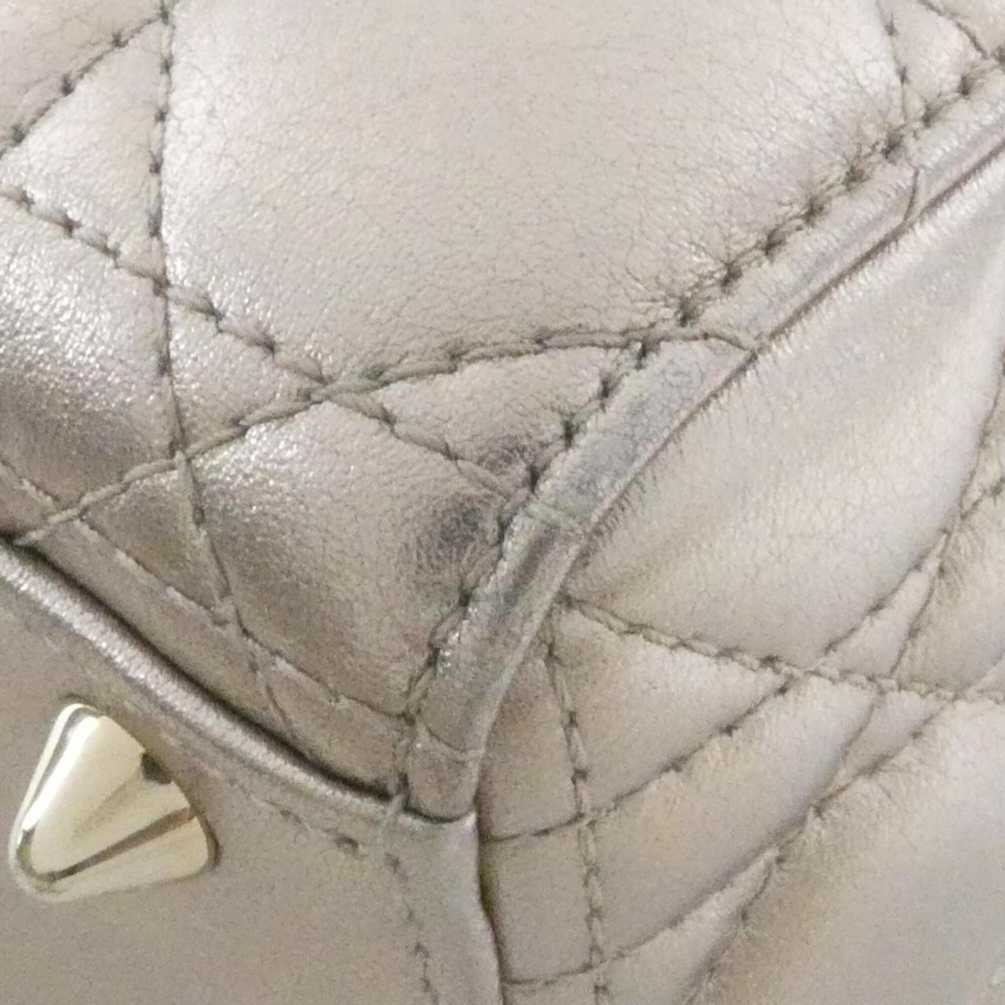 Christian Dior Gold Leather Handbag (Pre-Owned)