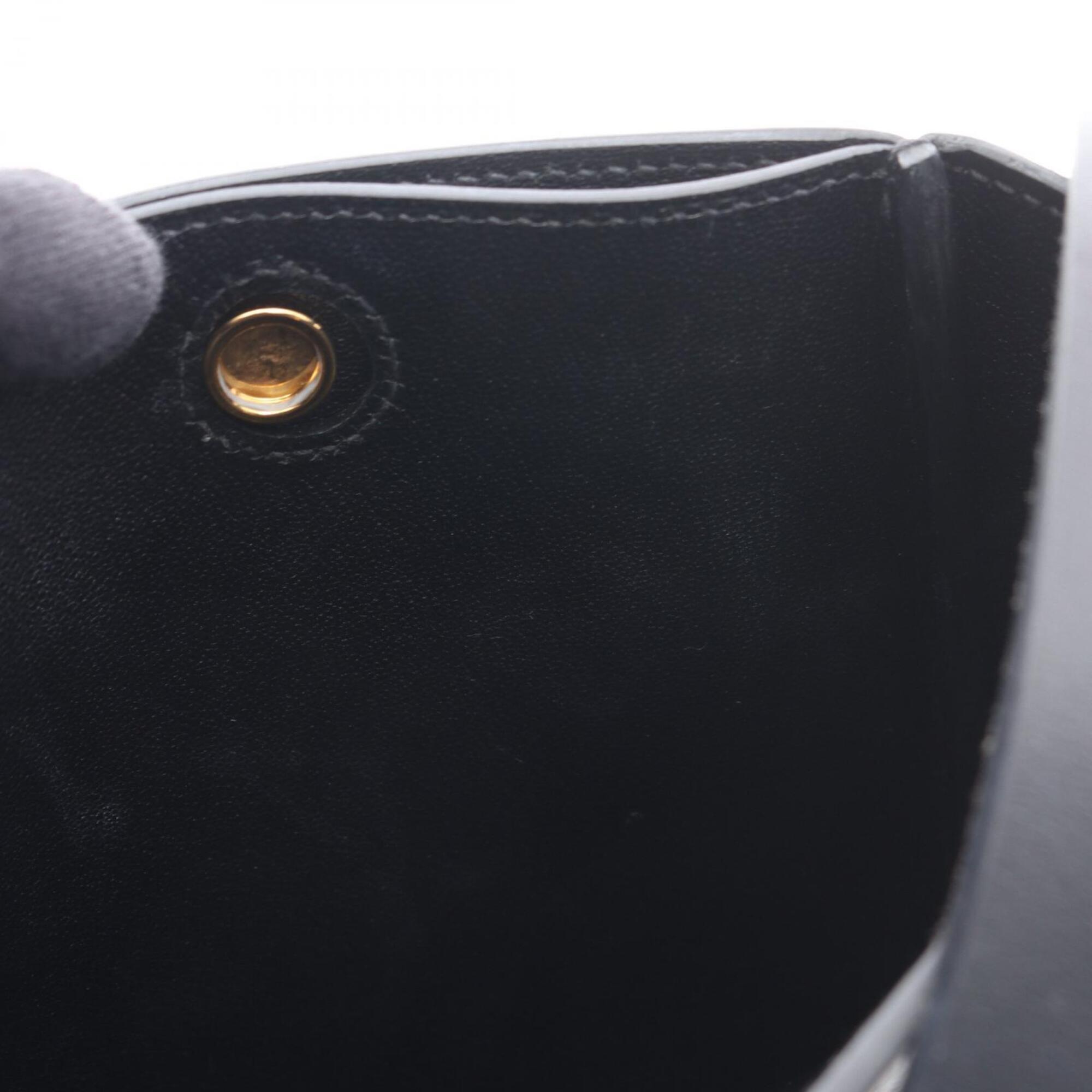 Hermes Black Togo Leather Handbag Pochette Shoulder Bag (Pre-Owned)