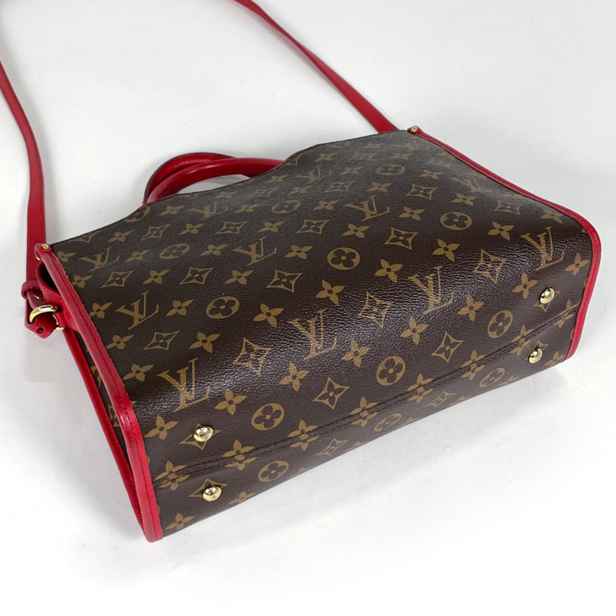 Louis Vuitton Monogram Red Color Rouge Monogram Leather Handbag (Pre-Owned)