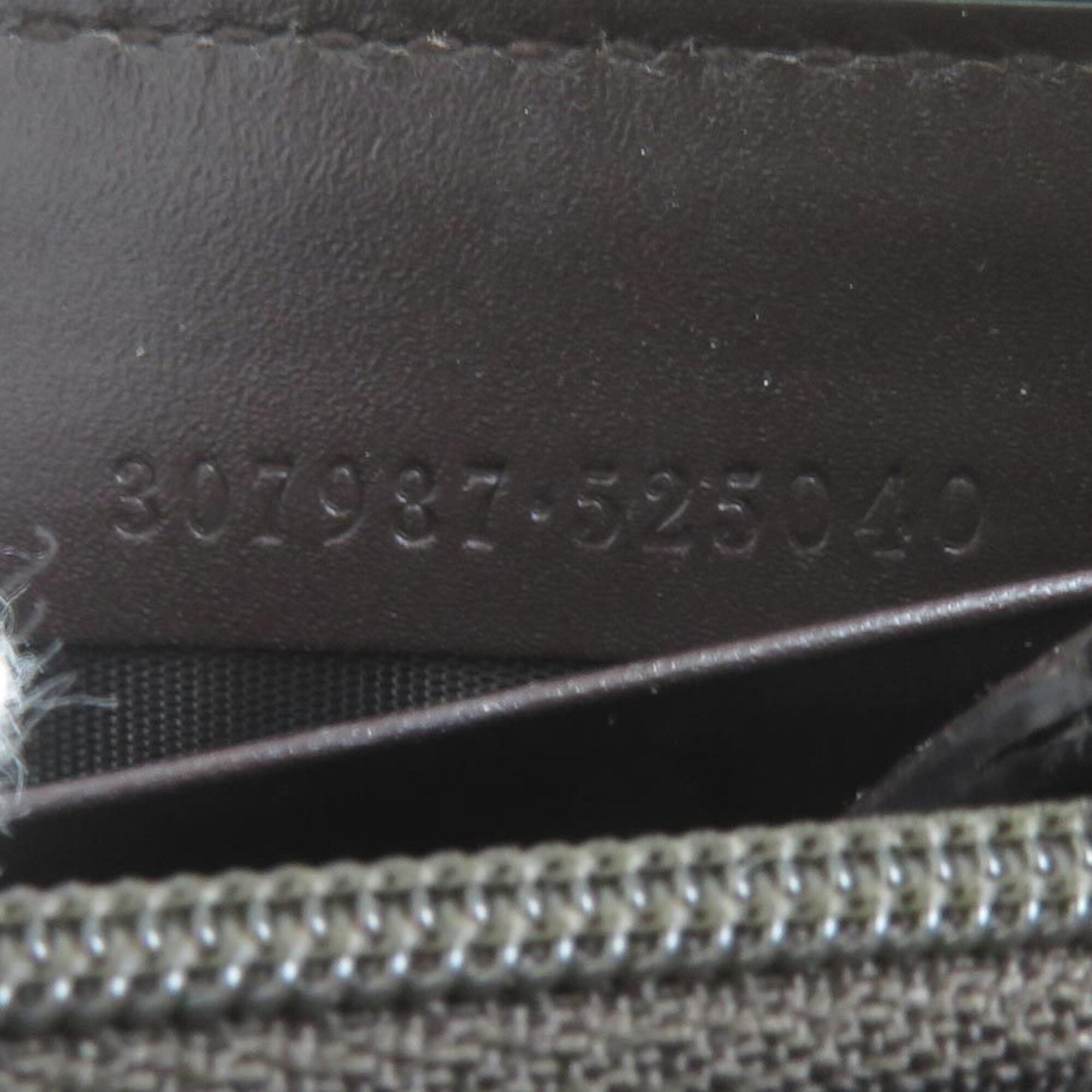 Gucci Dark Brown Leather Long Wallet (Bi-Fold) (Pre-Owned)