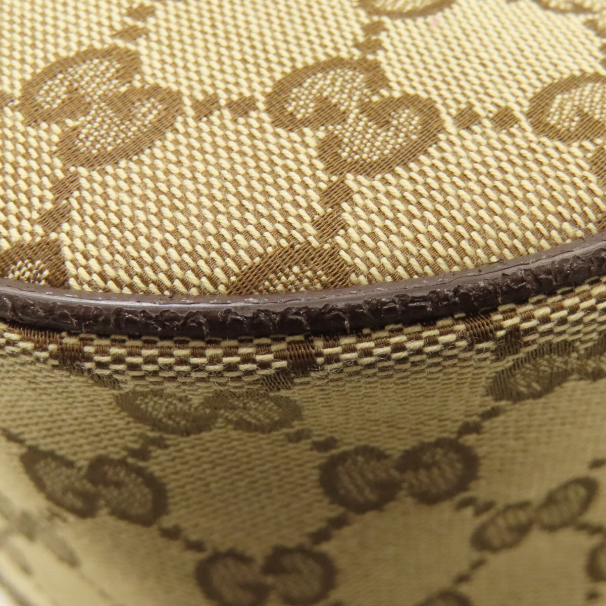 Gucci Brown Canvas Sling Bag (Pre-Owned)