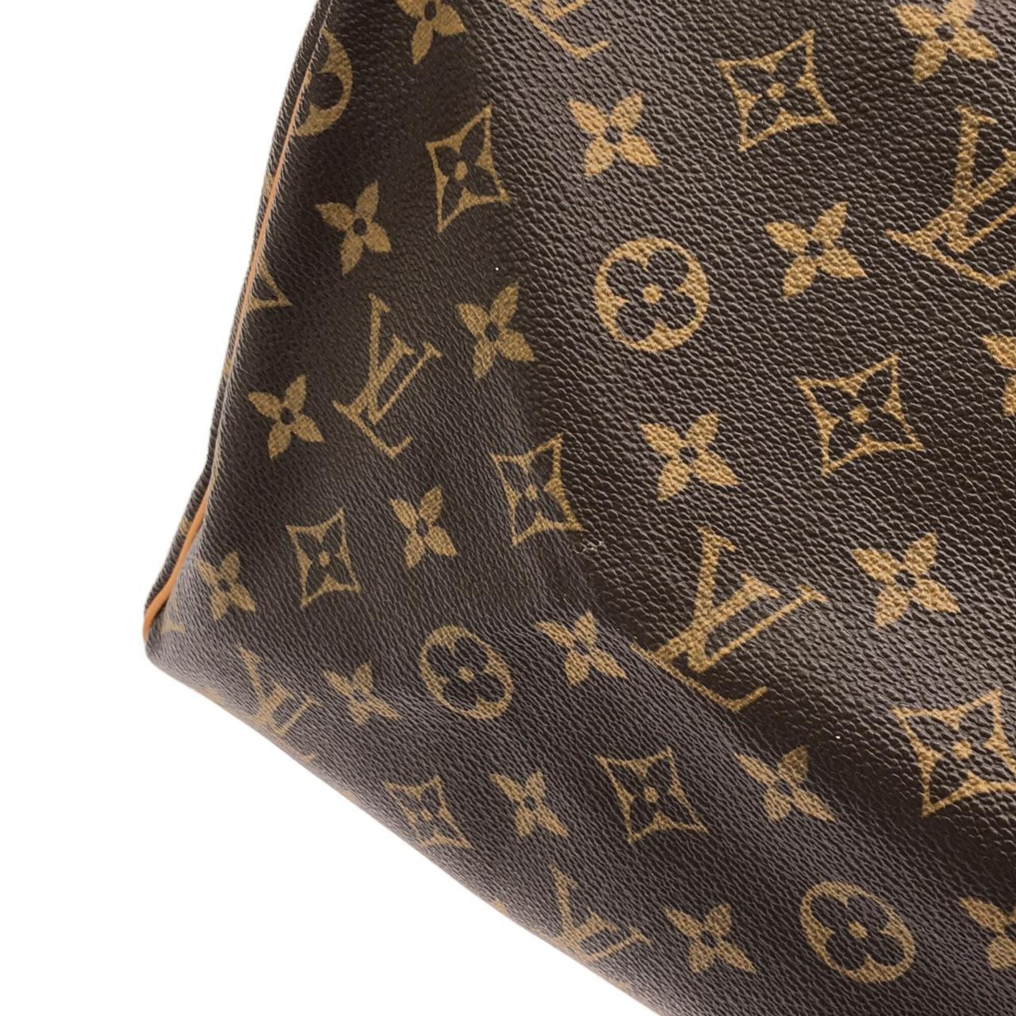 Louis Vuitton Marron Coated Canvas Boston Bag (Pre-Owned)