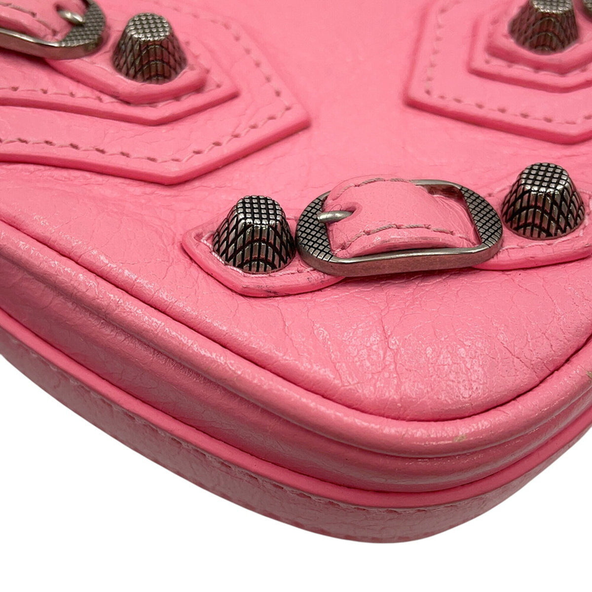 Balenciaga Pink Leather Shoulder Bag (Pre-Owned)