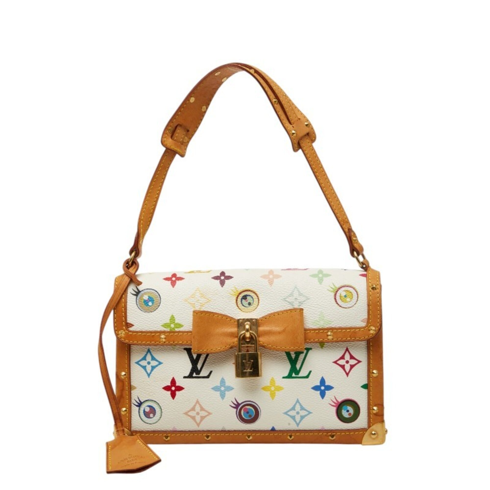 Louis Vuitton Blanc White Pvc Leather Pochette Shoulder Bag (Pre-Owned)