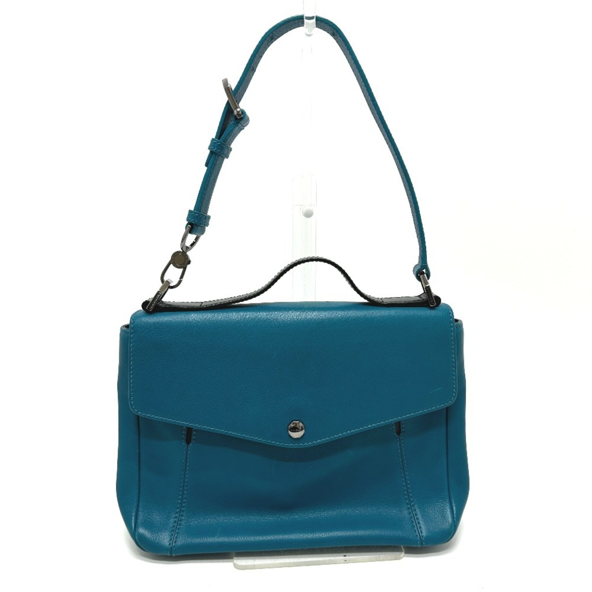 Bvlgari Blue Turquoise Leather Handbag (Pre-Owned)