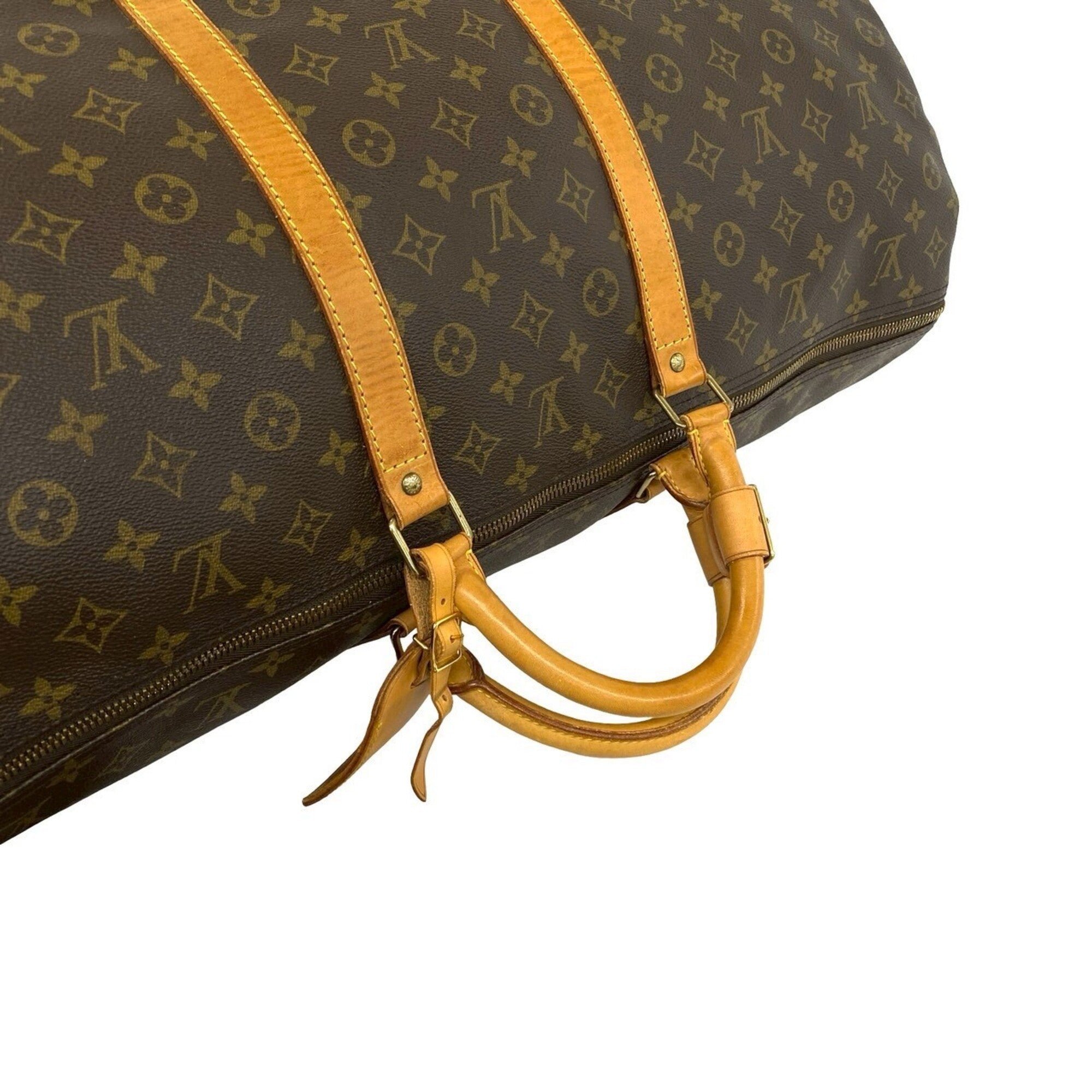 Louis Vuitton Brown Leather Pvc Boston Bag (Pre-Owned)