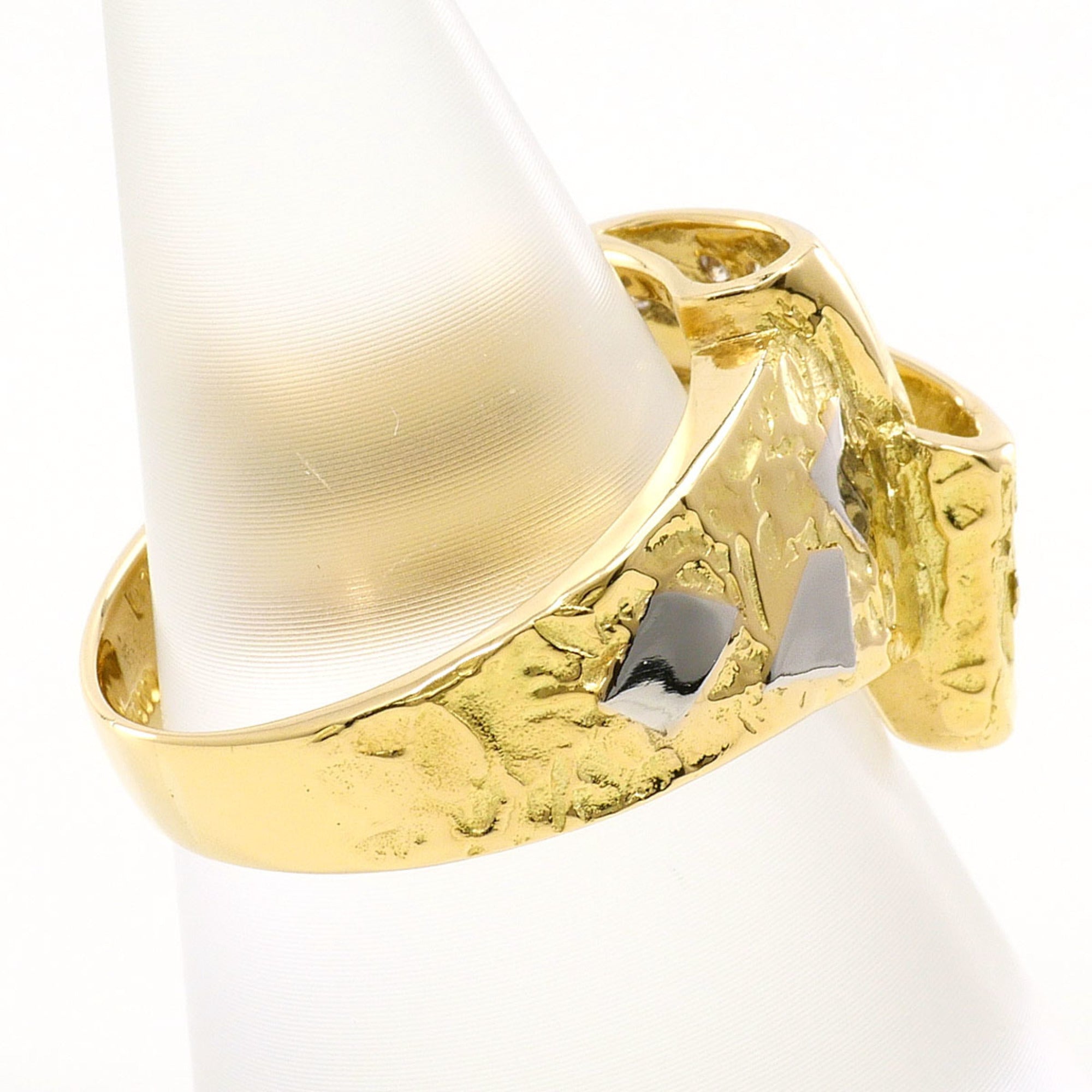 Unbranded Platinum Yellow Gold Yellow Gold (18K) Platinum 900 Band Ring (Pre-Owned)