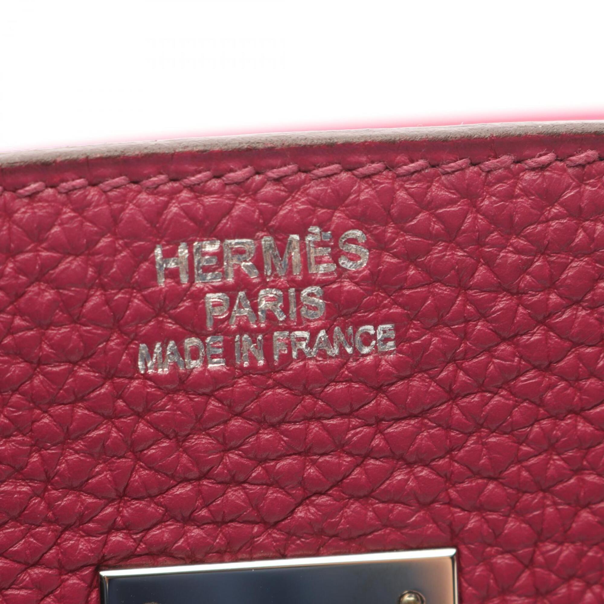 Hermes Pink Togo Leather Handbag (Pre-Owned)