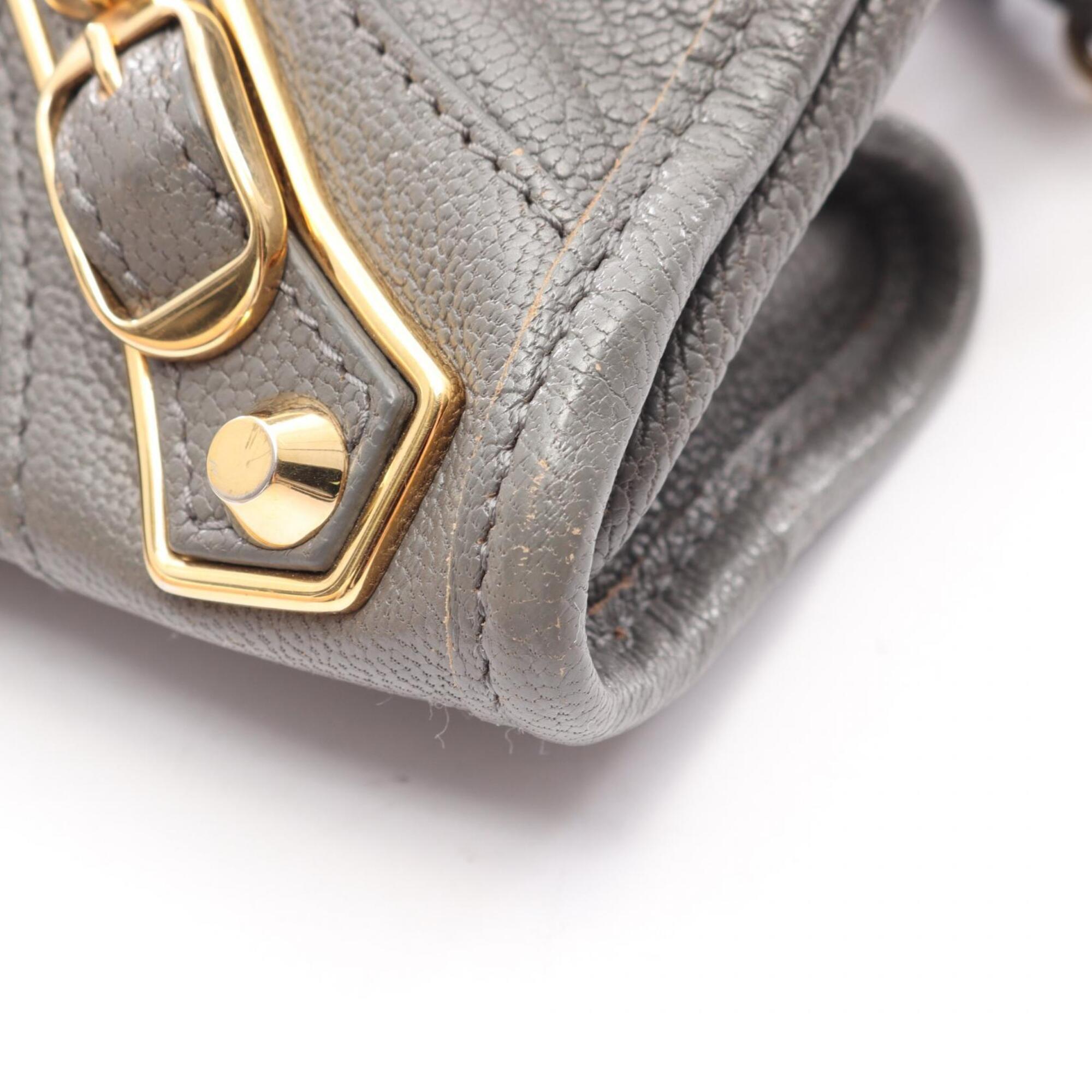 Balenciaga Gray Metallic Leather Handbag (Pre-Owned)