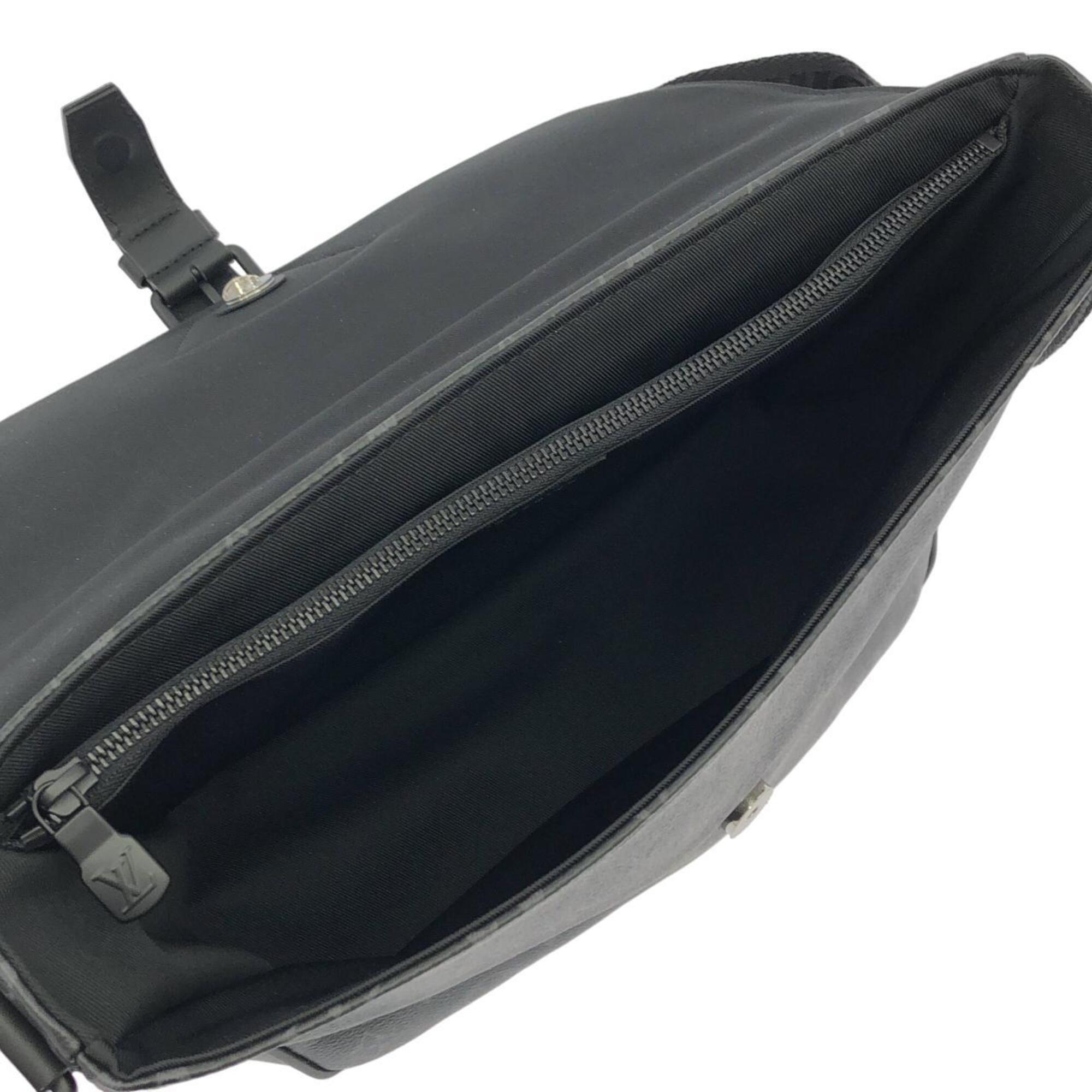 Louis Vuitton Black Coated Canvas Shoulder Bag (Pre-Owned)