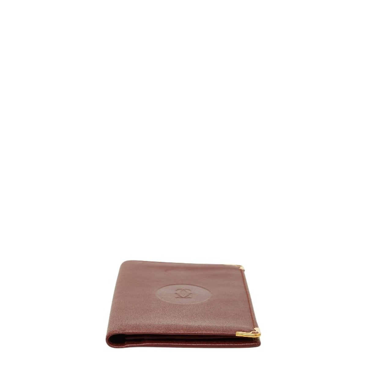 Cartier Bordeaux Leather Long Wallet (Bi-Fold) (Pre-Owned)