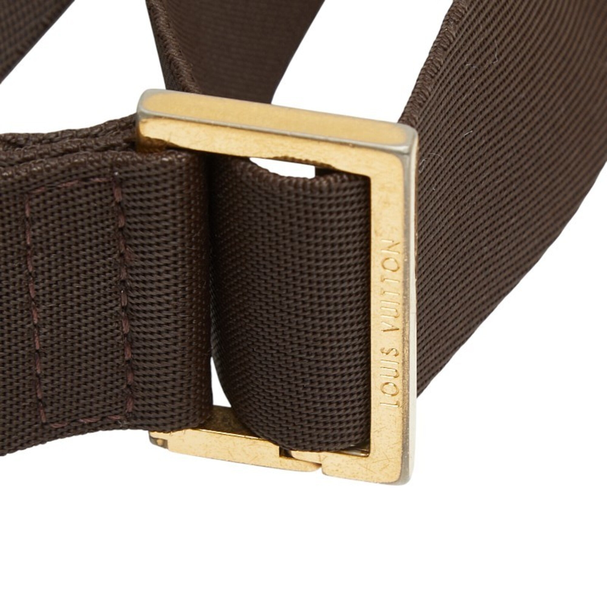 Louis Vuitton Damier Brown Pvc Leather Sling Bag (Pre-Owned)