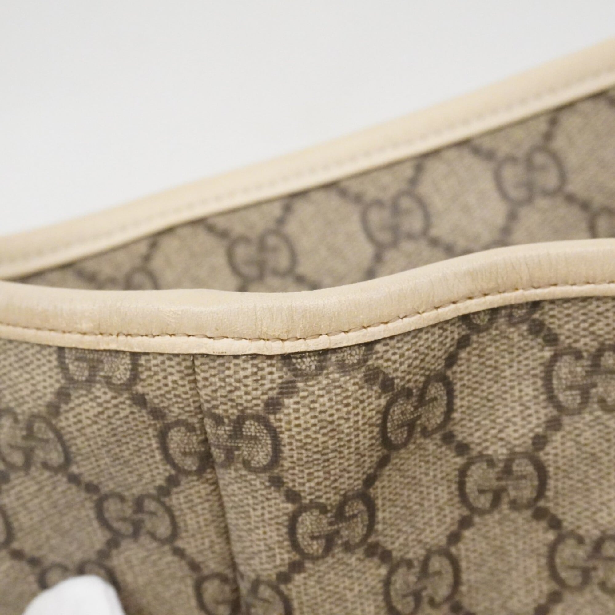Gucci Brown White Pvc Tote Bag (Pre-Owned)
