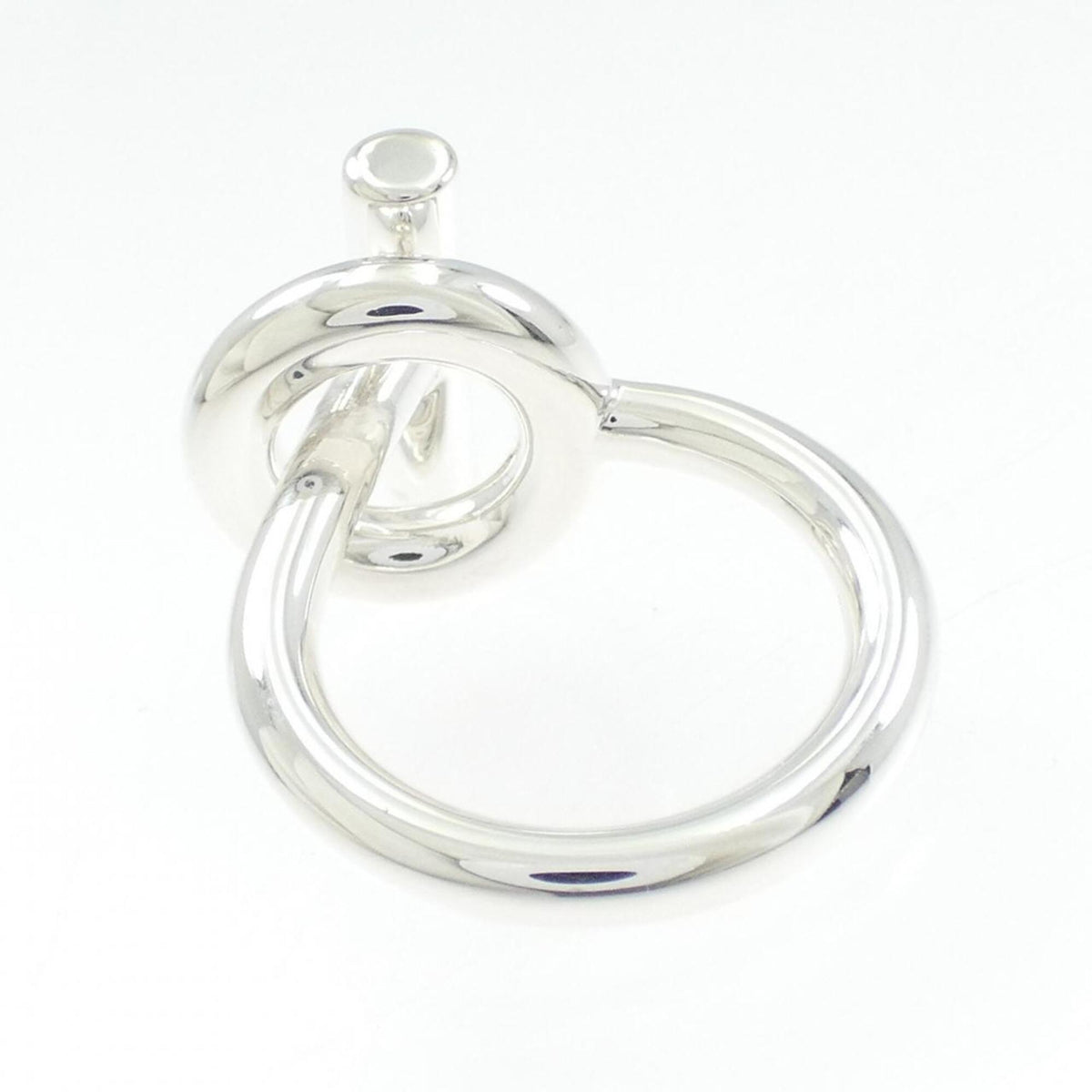Hermes Silver 925 Band Ring (Pre-Owned)