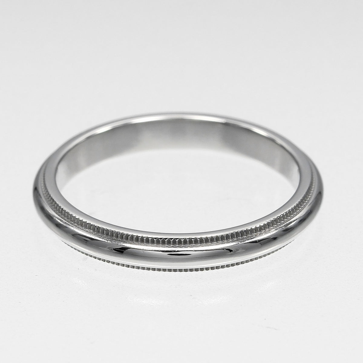 Tiffany Silver Platinum 950 Band Ring (Pre-Owned)