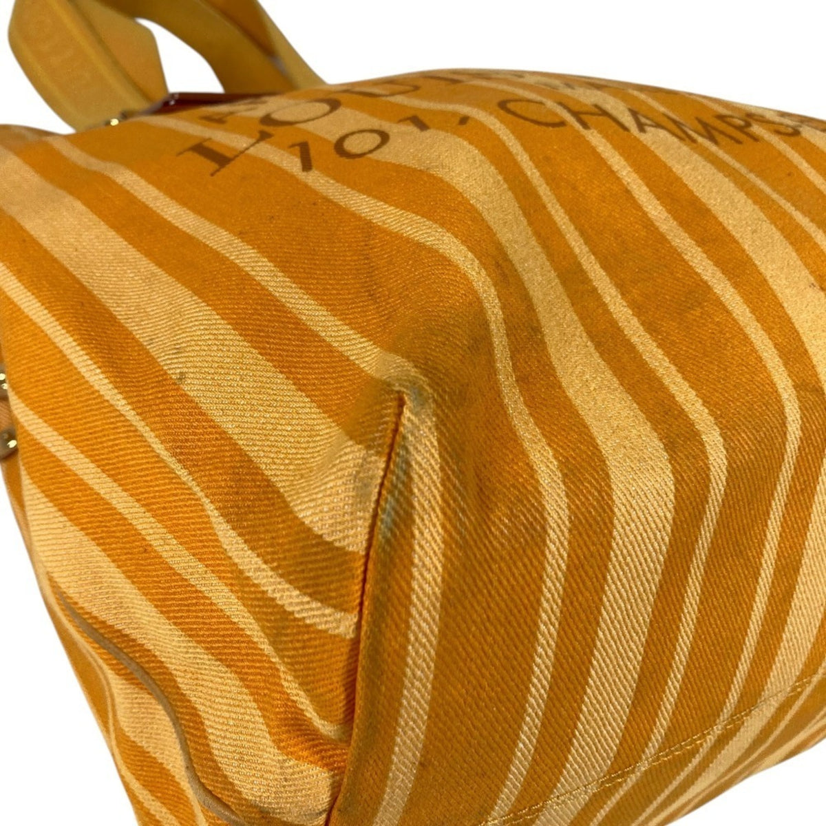 Louis Vuitton Yellow Canvas Shoulder Bag Tote Bag (Pre-Owned)