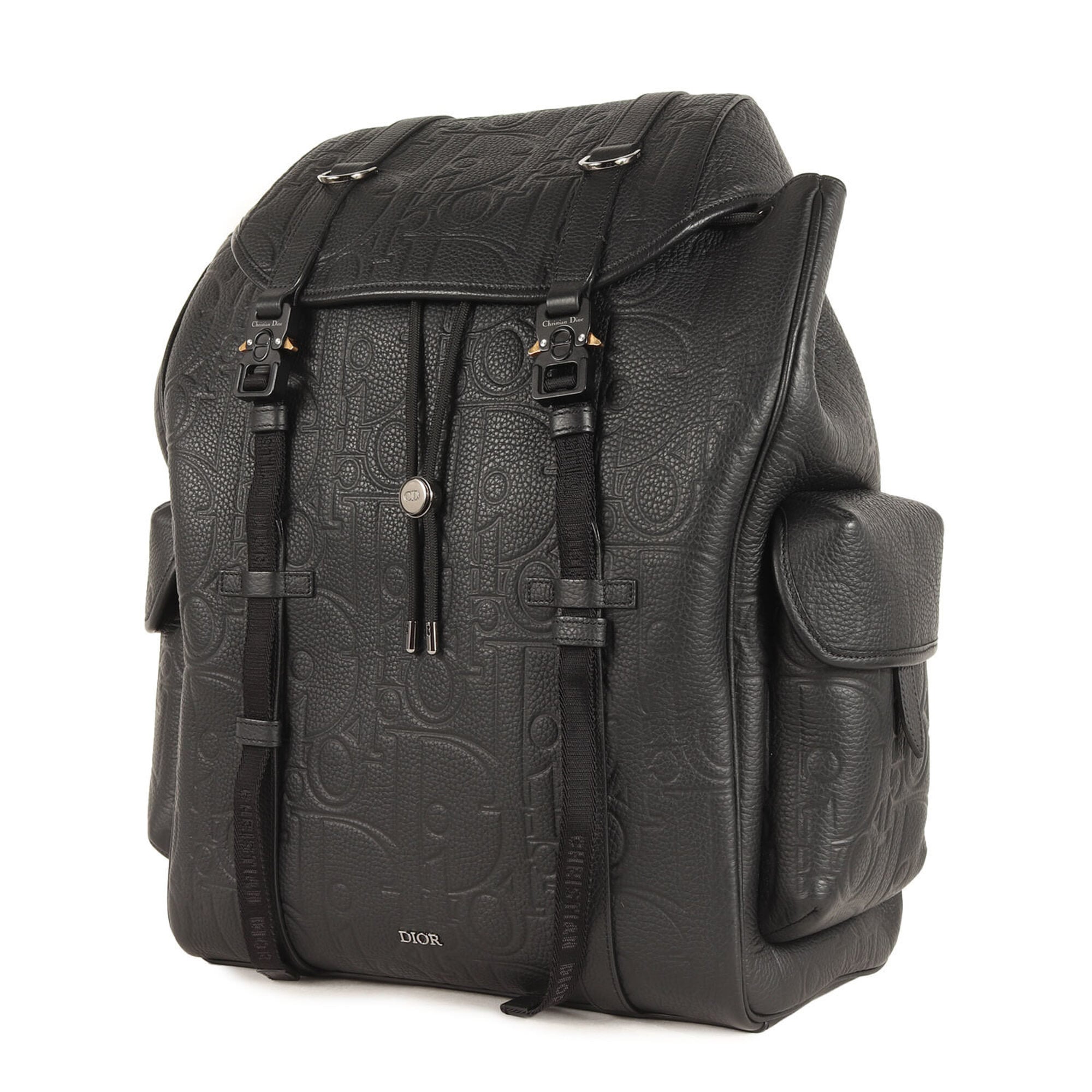 Christian Dior Black Leather Backpack (Pre-Owned)