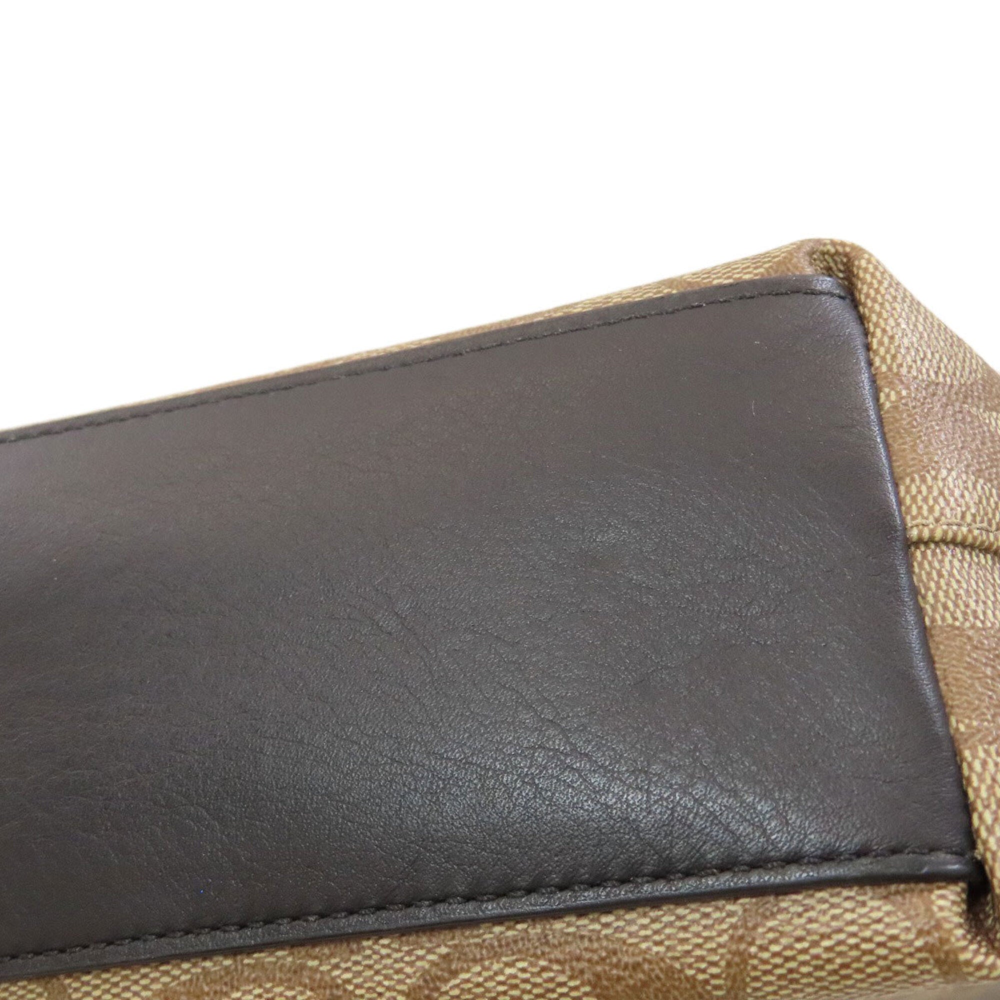 Coach Brown Pvc Shoulder Bag (Pre-Owned)