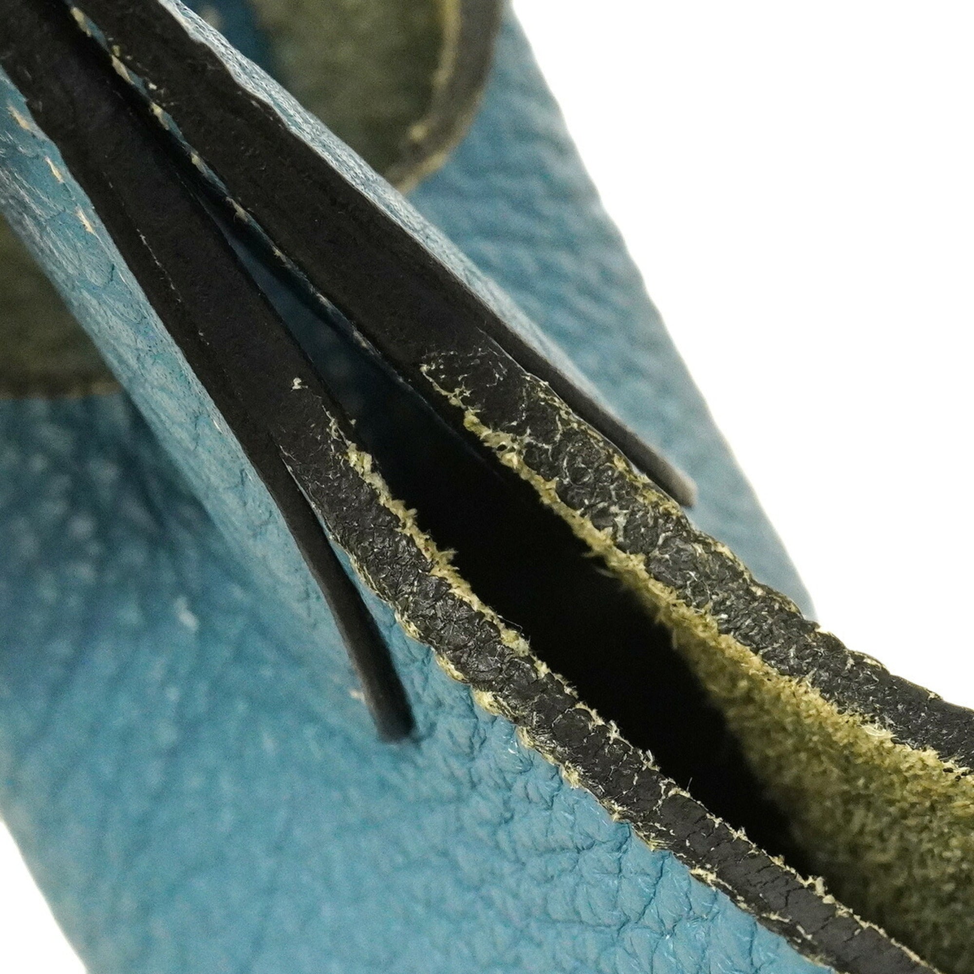 Hermes Blue Jean Taurillon Clemence Leather Handbag (Pre-Owned)